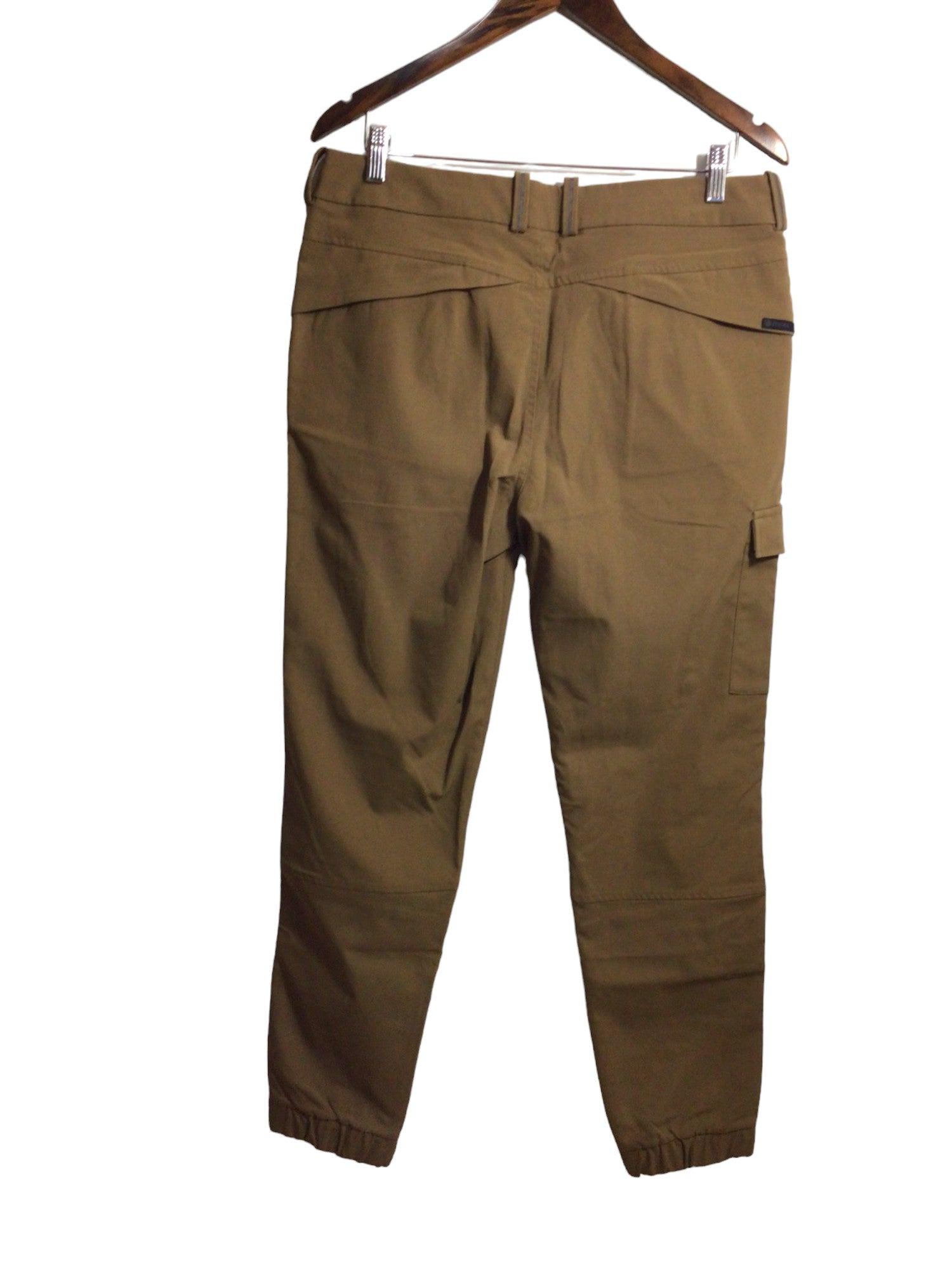 Stylish MPG Women's Regular Fit Brown Work Pants - Size 32