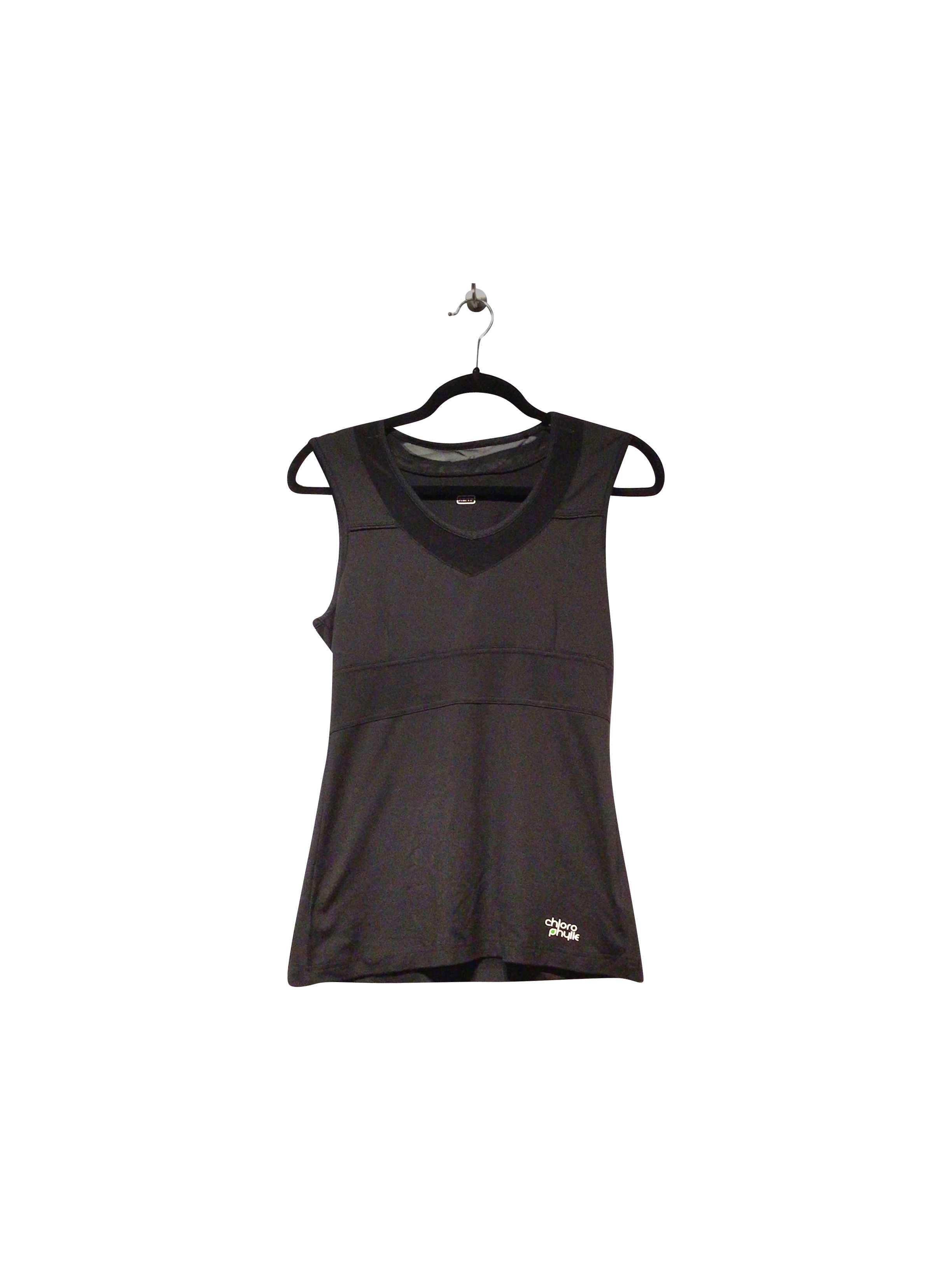 CHLOROPHYLLE Stylish Regular Fit Sleeveless Black Blouse - XS