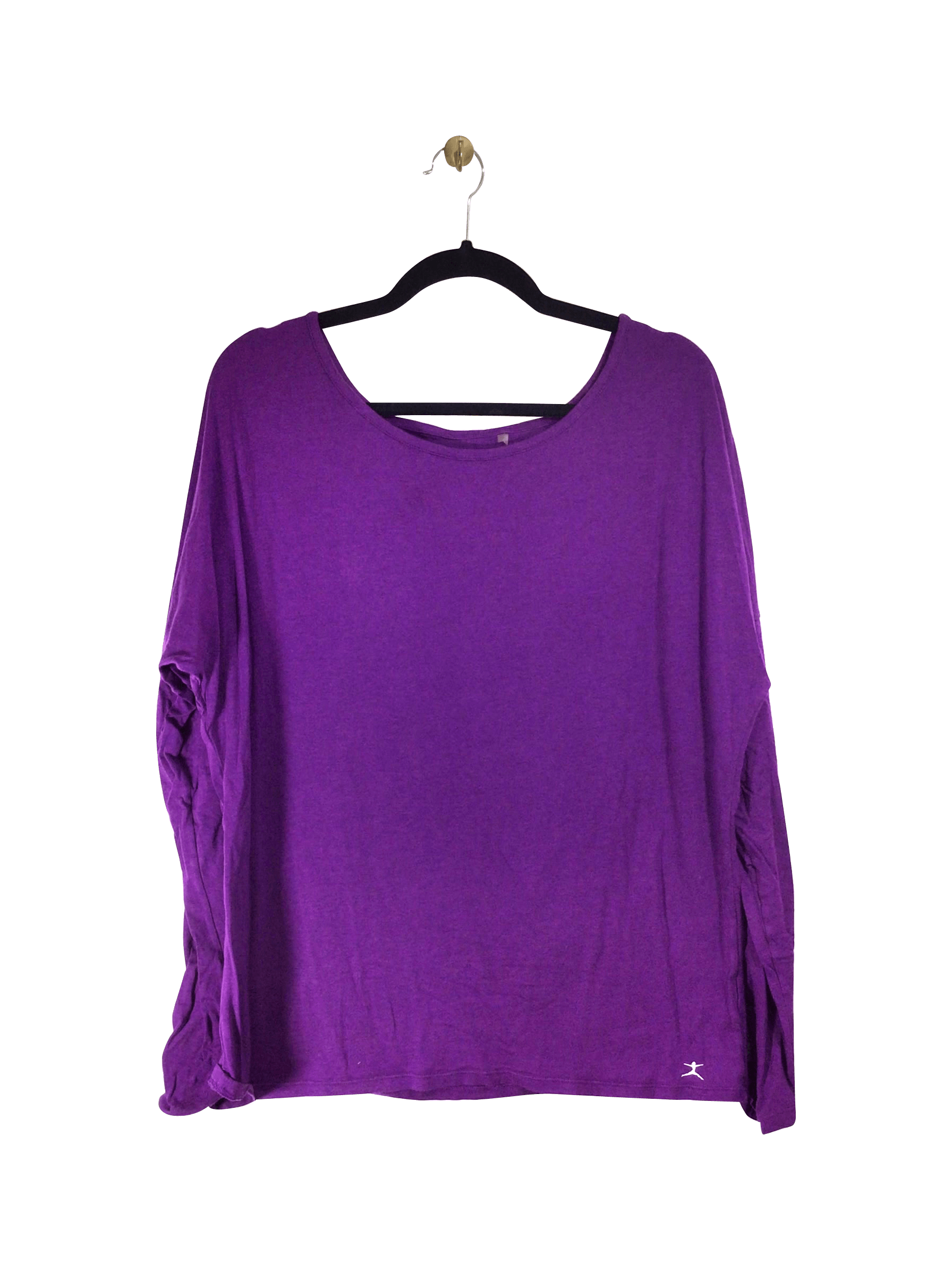 DANSKIN NOW Purple Regular Fit Long Sleeve Crew Neck T-shirt - XL