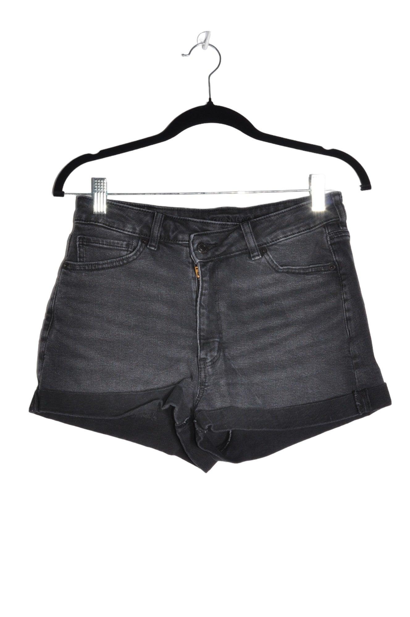 AMERICAN EAGLE Stylish Women's Black Denim Shorts - Regular Fit, Size 6