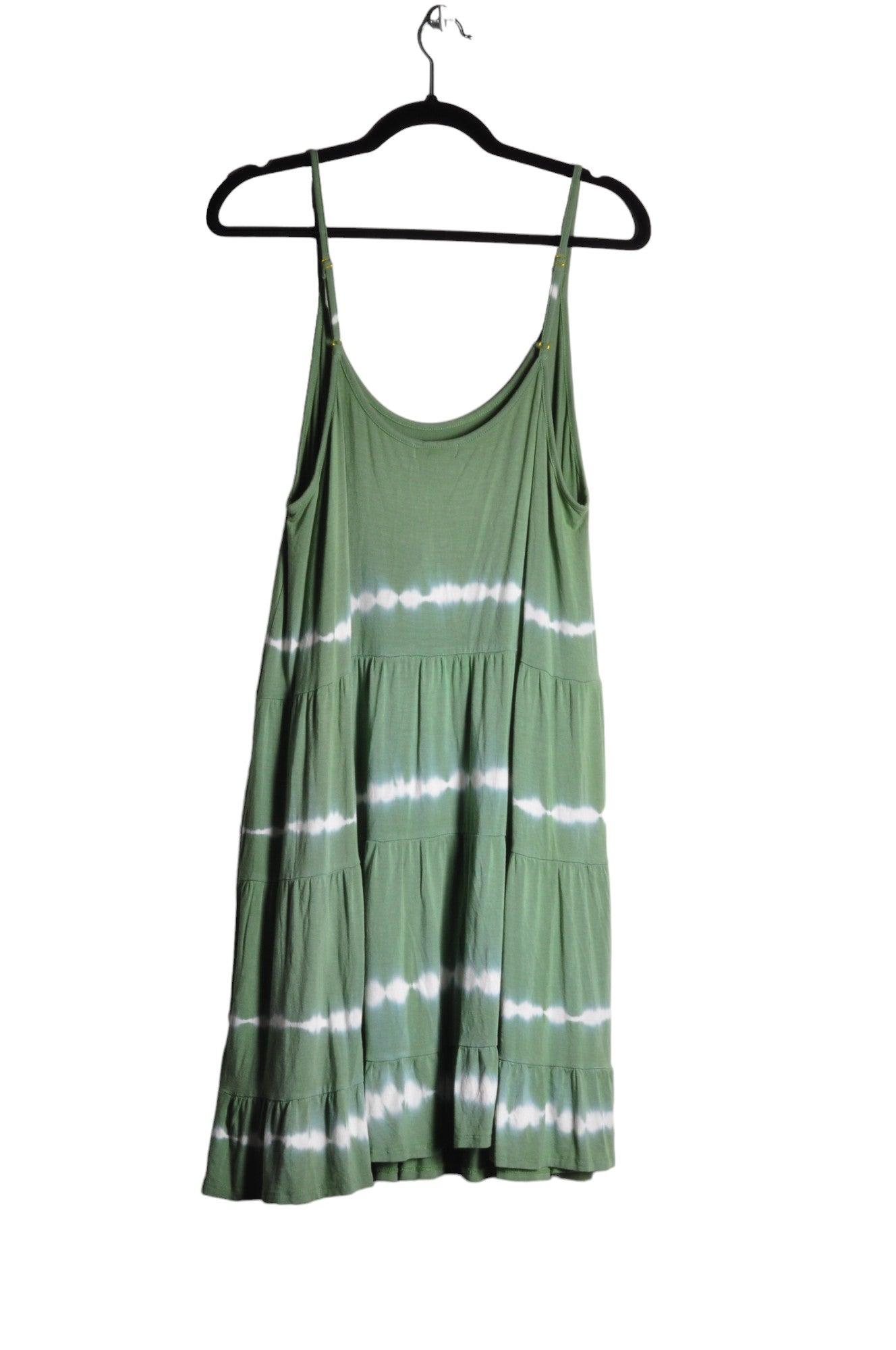 KOY RESORT Stylish Women's Green Regular Fit Shift Dress - Size L