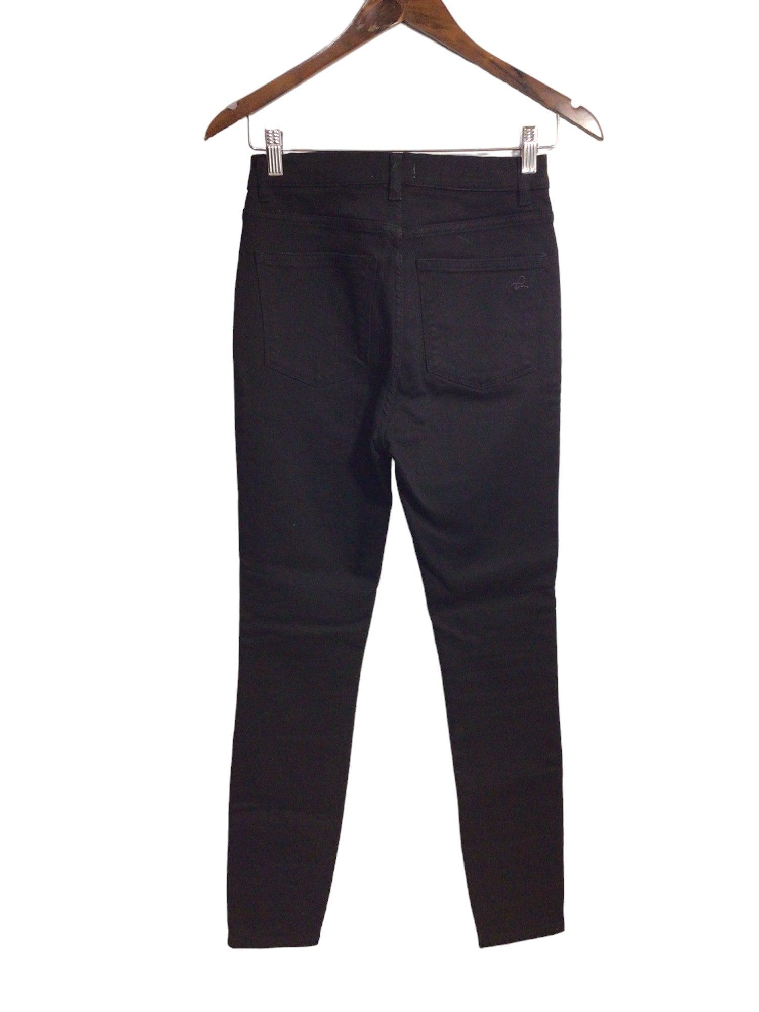 DL1961 Second Hand Women's Black Regular Fit Straight-Legged Jeans - Size 25