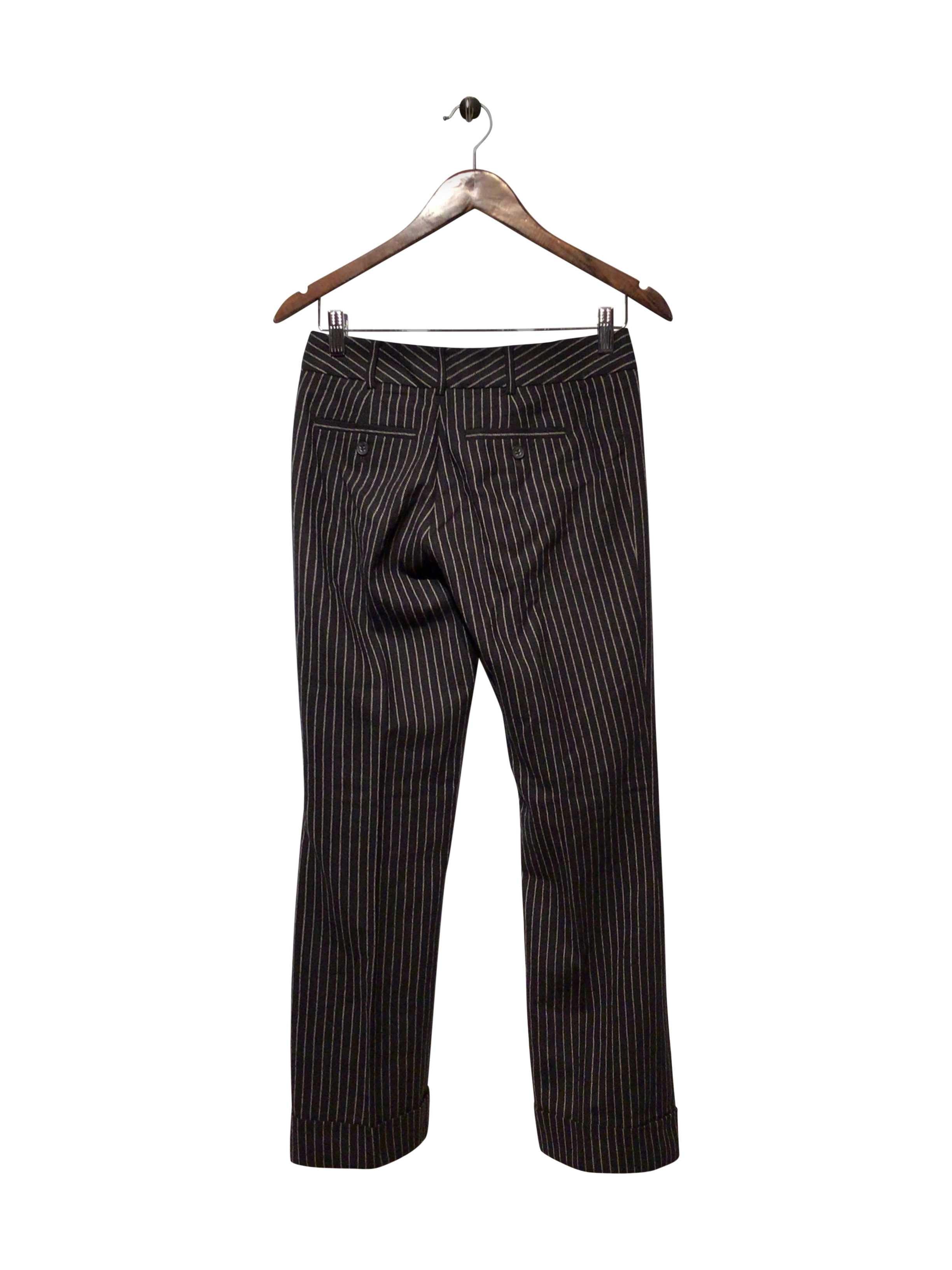 CLUB MONACO Stylish Regular Fit Black Wool Blend Pant - Size 0