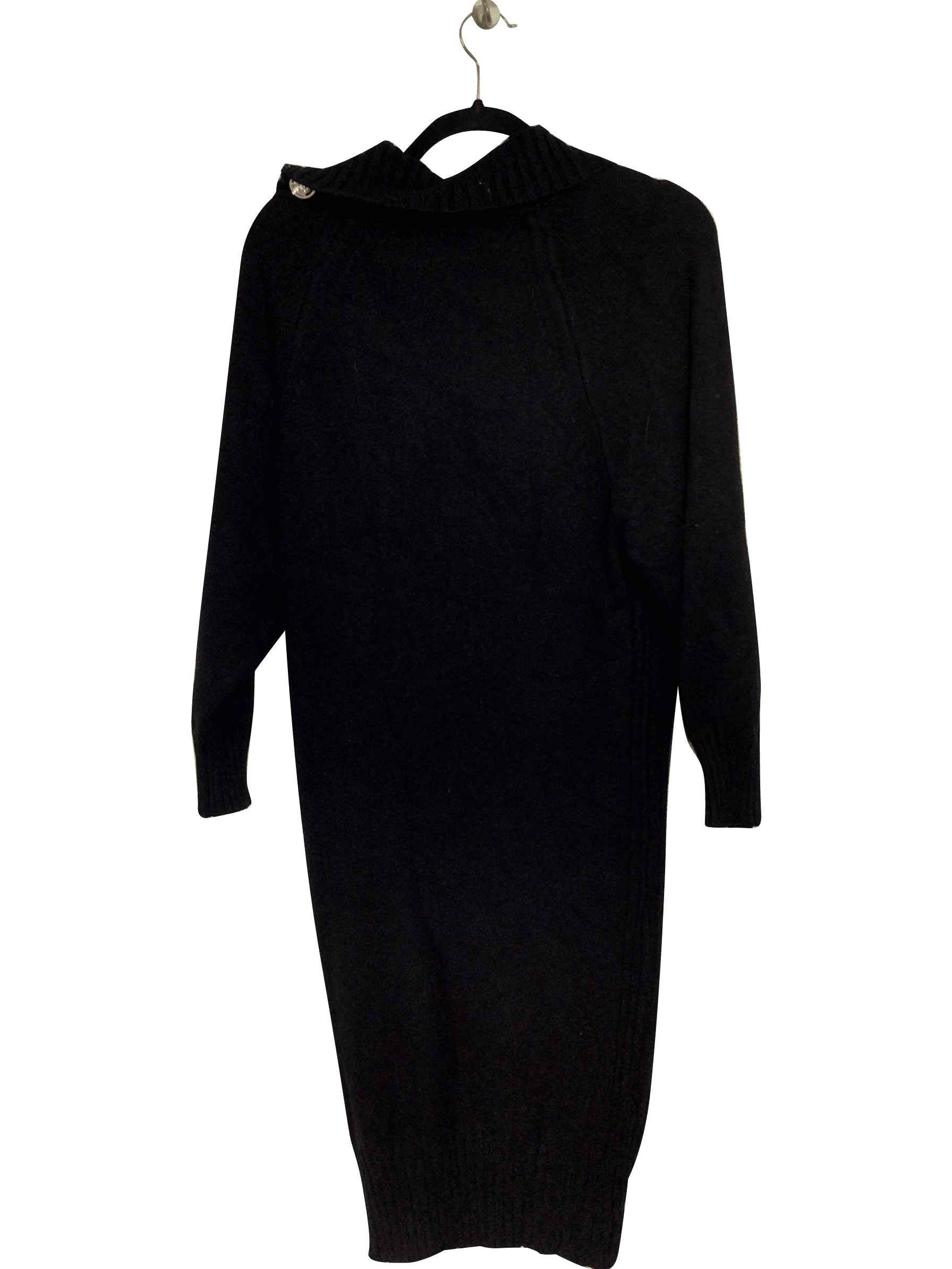 J. ING. Stylish Regular Fit Black Bodycon Dress - Size S