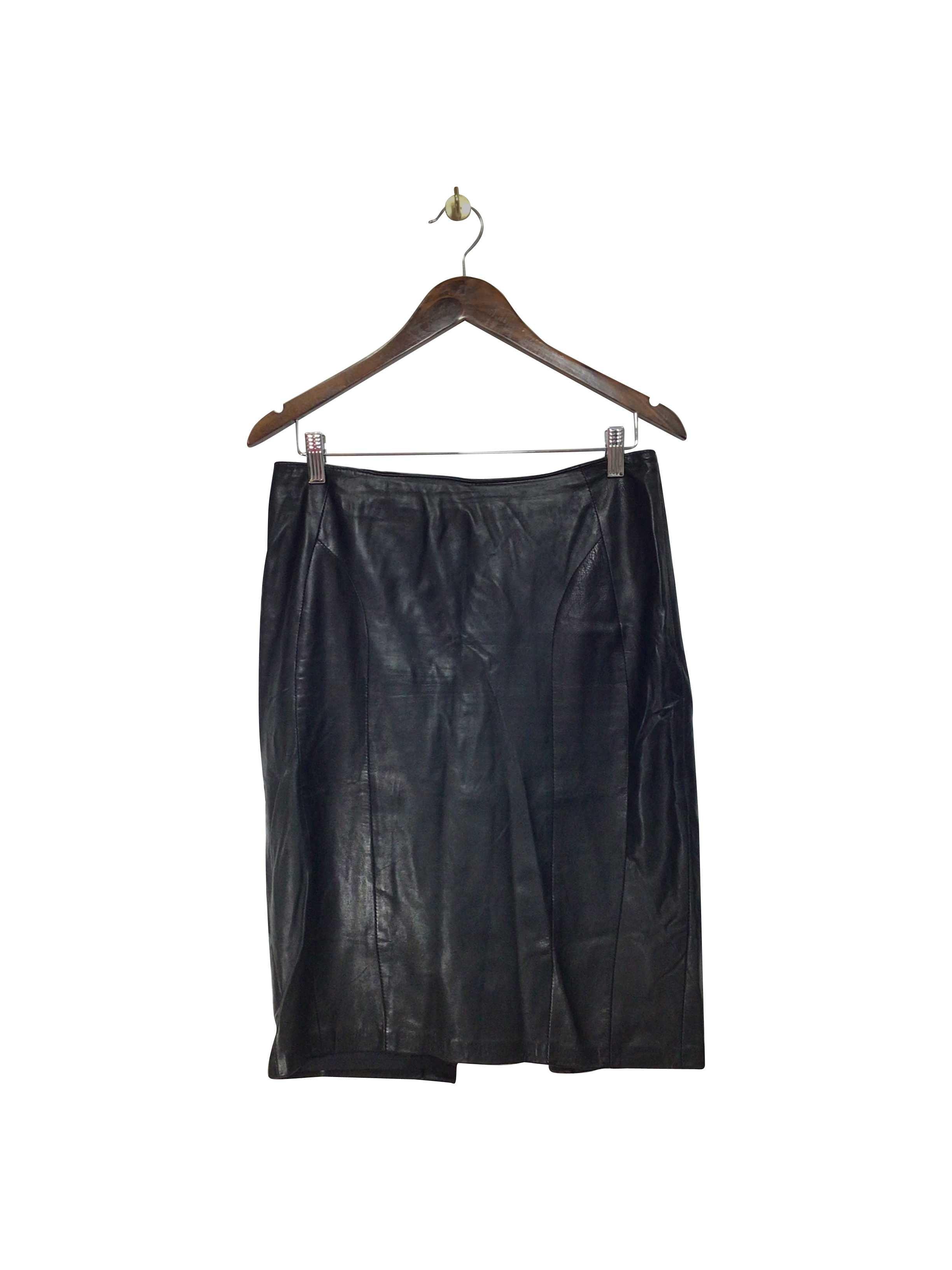 DANIER Stylish Regular Fit Black Skirt - Size 6