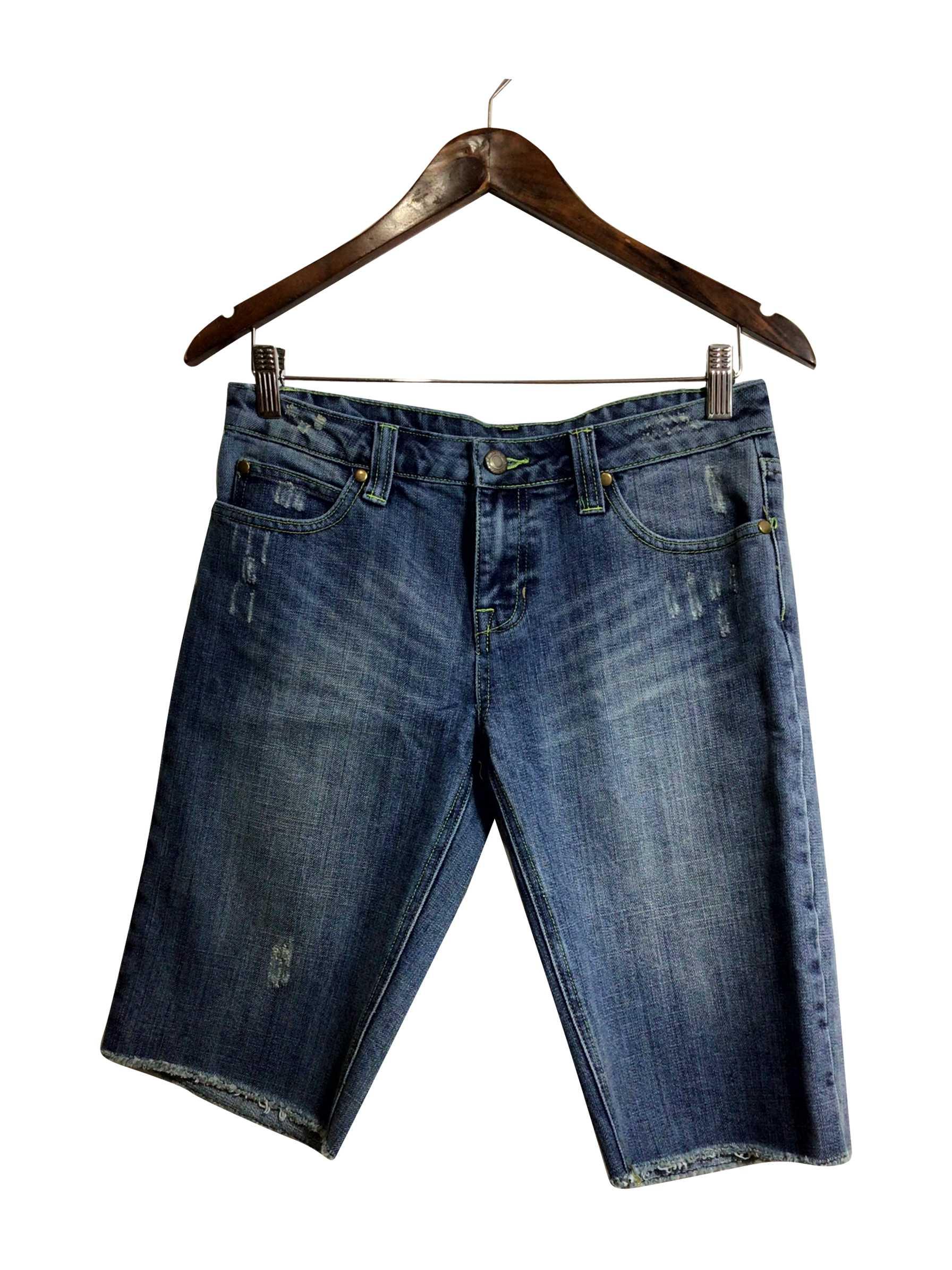 DREAM Blue Regular Fit Knee - Length Second - Hand Jeans Shorts Size 5