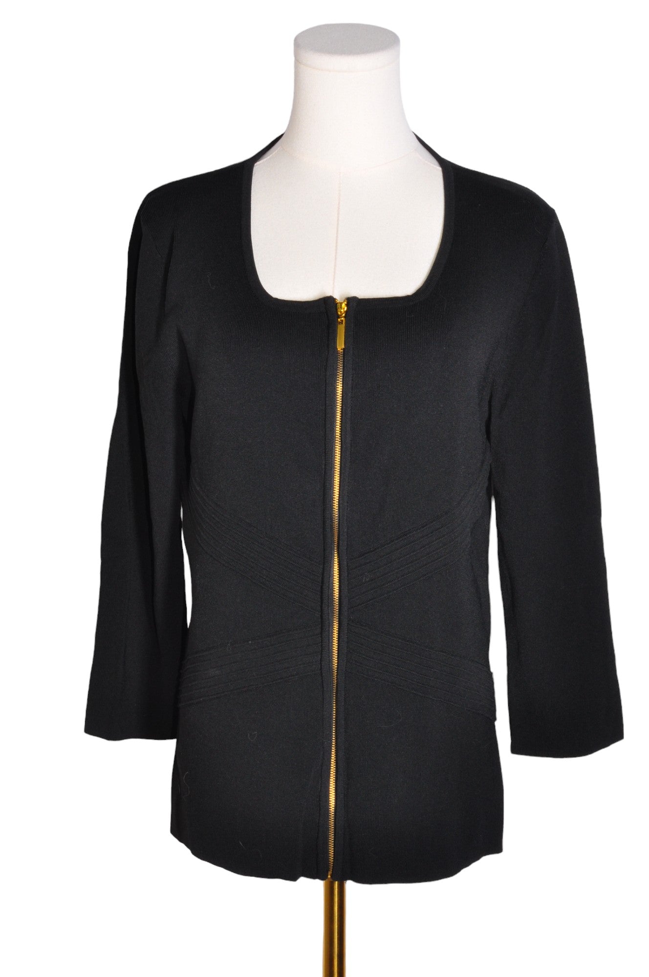 Stylish CABLE & GAUGE Second - Hand Women's Black Regular - Fit Blouses in Size XL