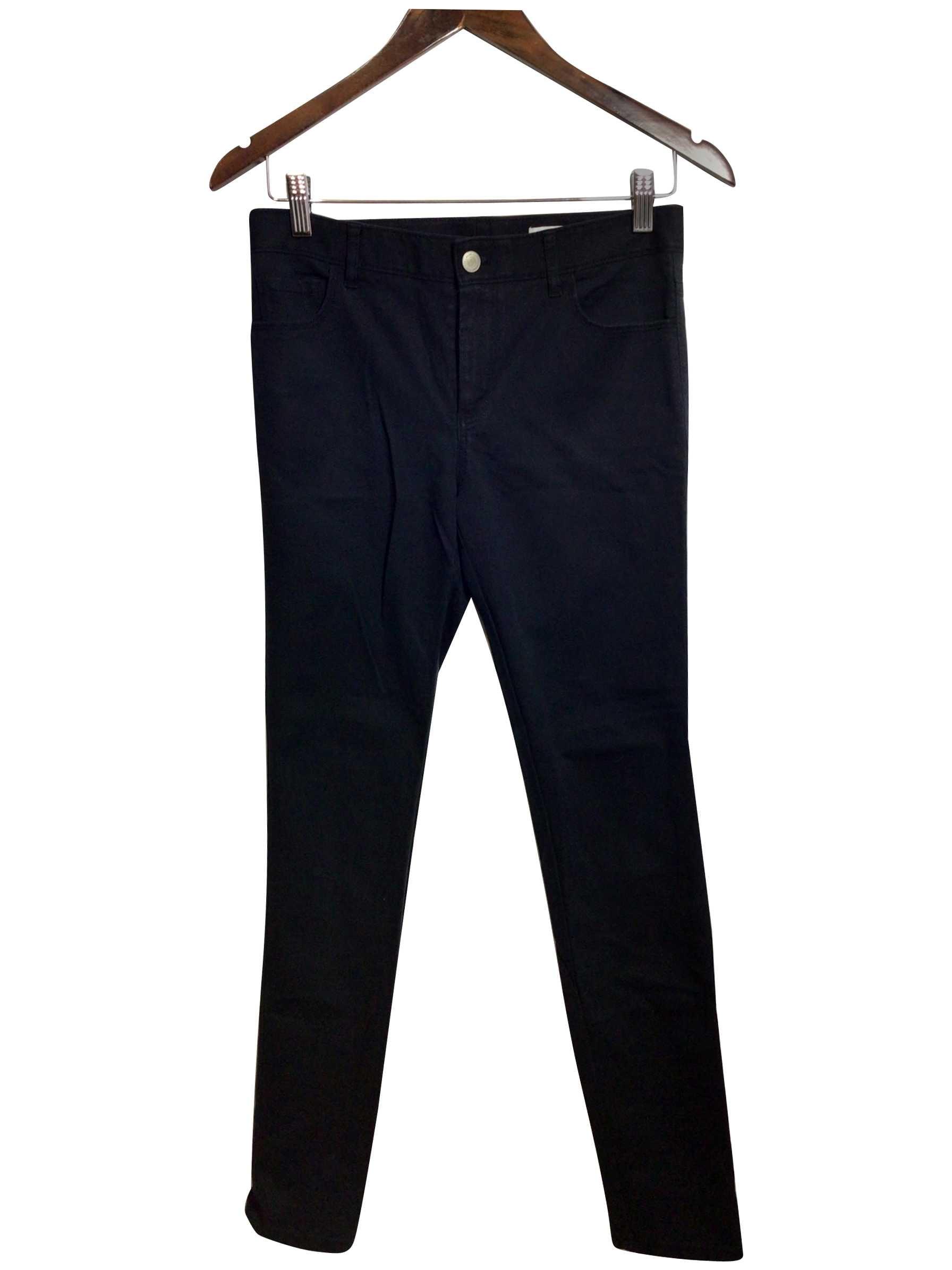 CLUB MONACO Stylish Regular Fit Black Straight - Legged Jeans in Size S