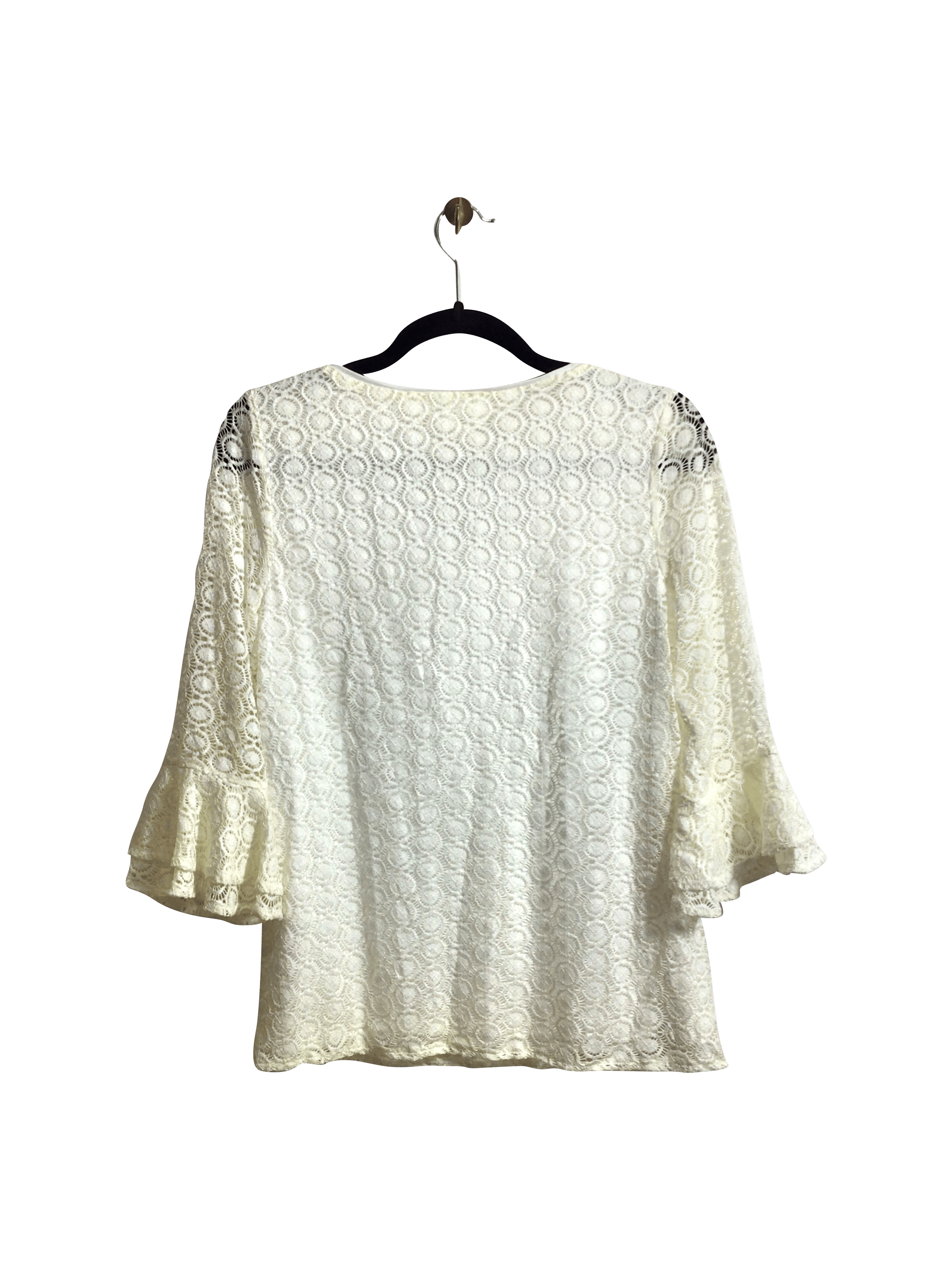 DRESSBARN Stylish Women's Regular-Fit White Blouse - Size S