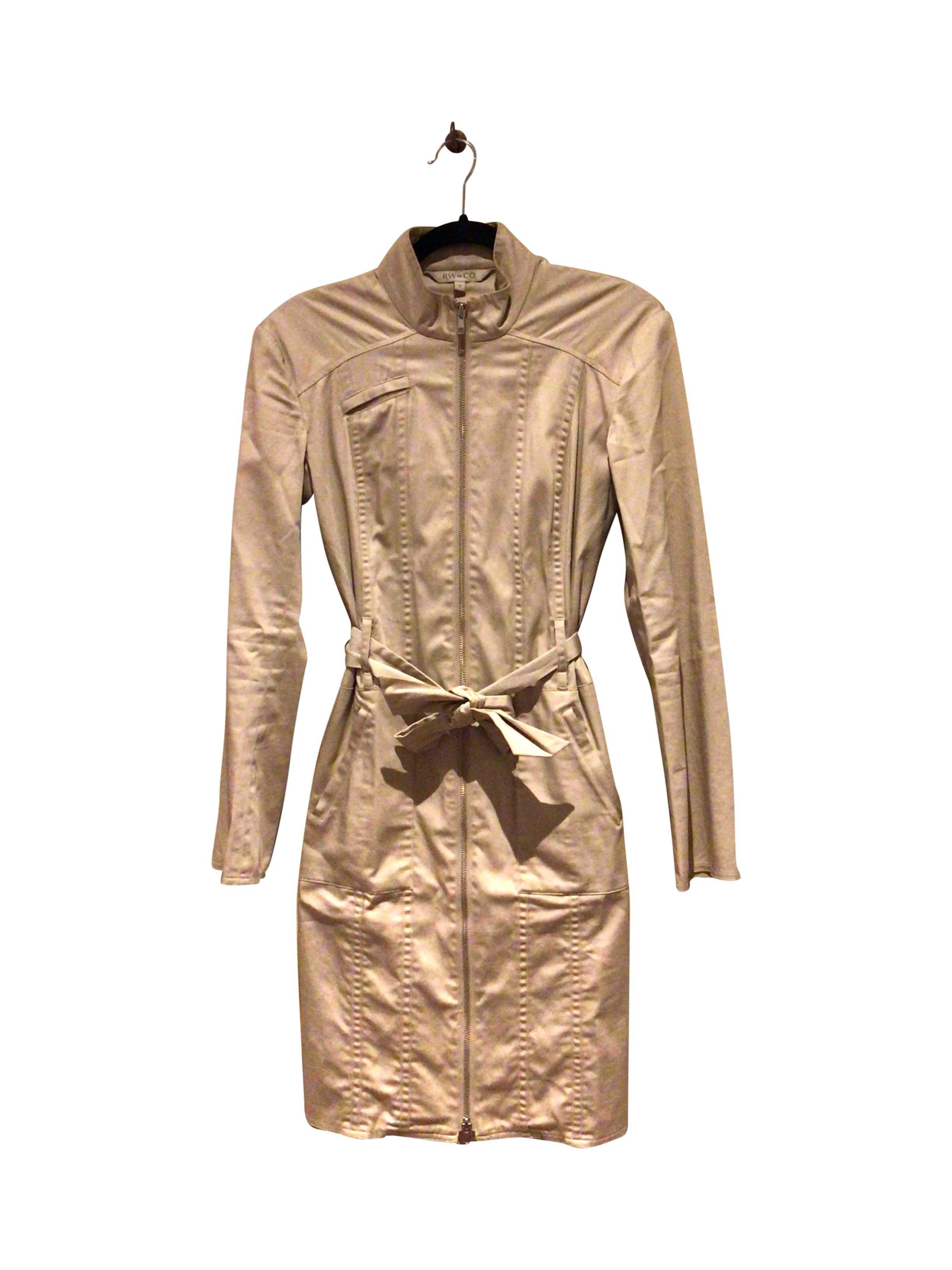 RW & Co. Stylish Regular Fit Beige Jacket - Size 2