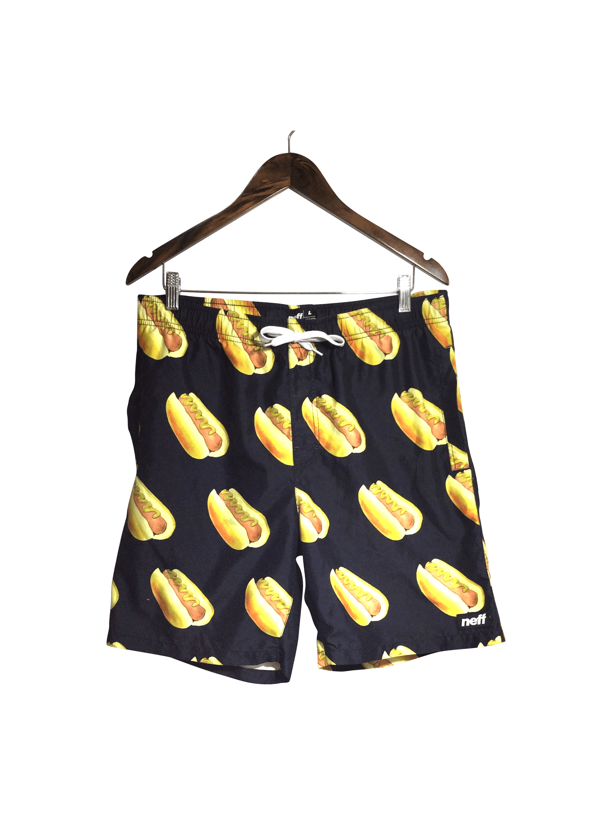NEFF Stylish Women's Classic Black Regular-Fit Shorts - Size L