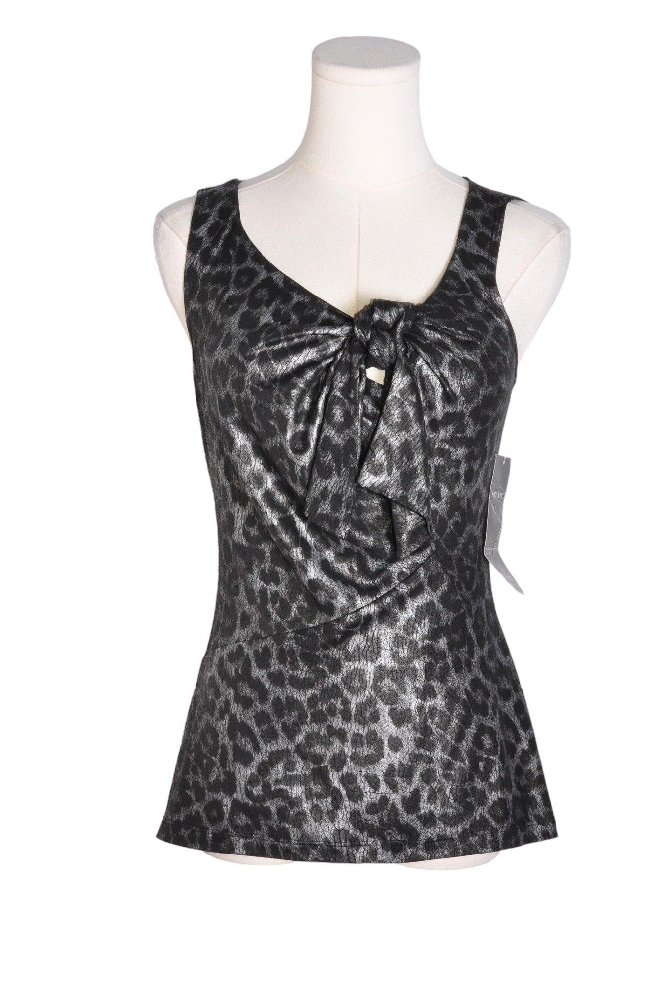 KAREN KANE Stylish Women's Regular-Fit Sleeveless Blouse in Black - Size S