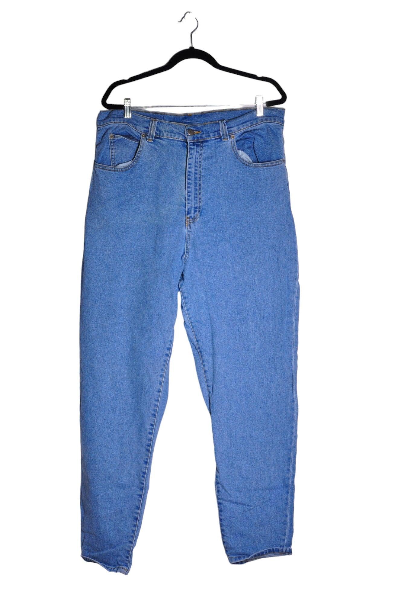 DR DENIM Stylish Blue Women's Regular Fit Straight-Legged Jeans - Size 48