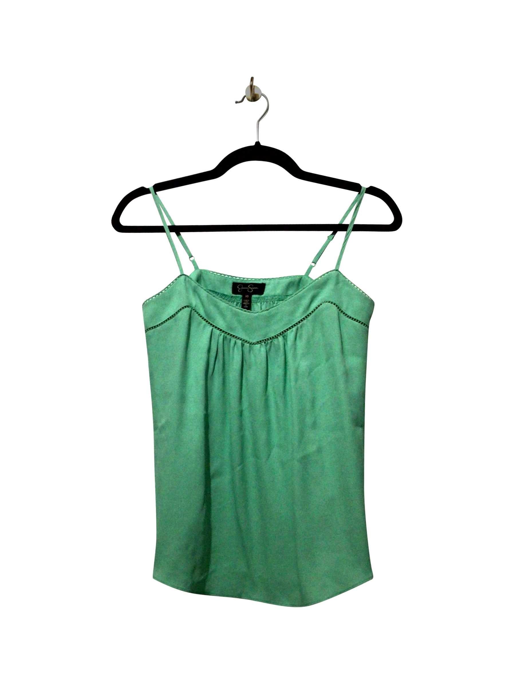 JESSICA SIMPSON Trendy Regular Fit Green Tank Top - Size XS