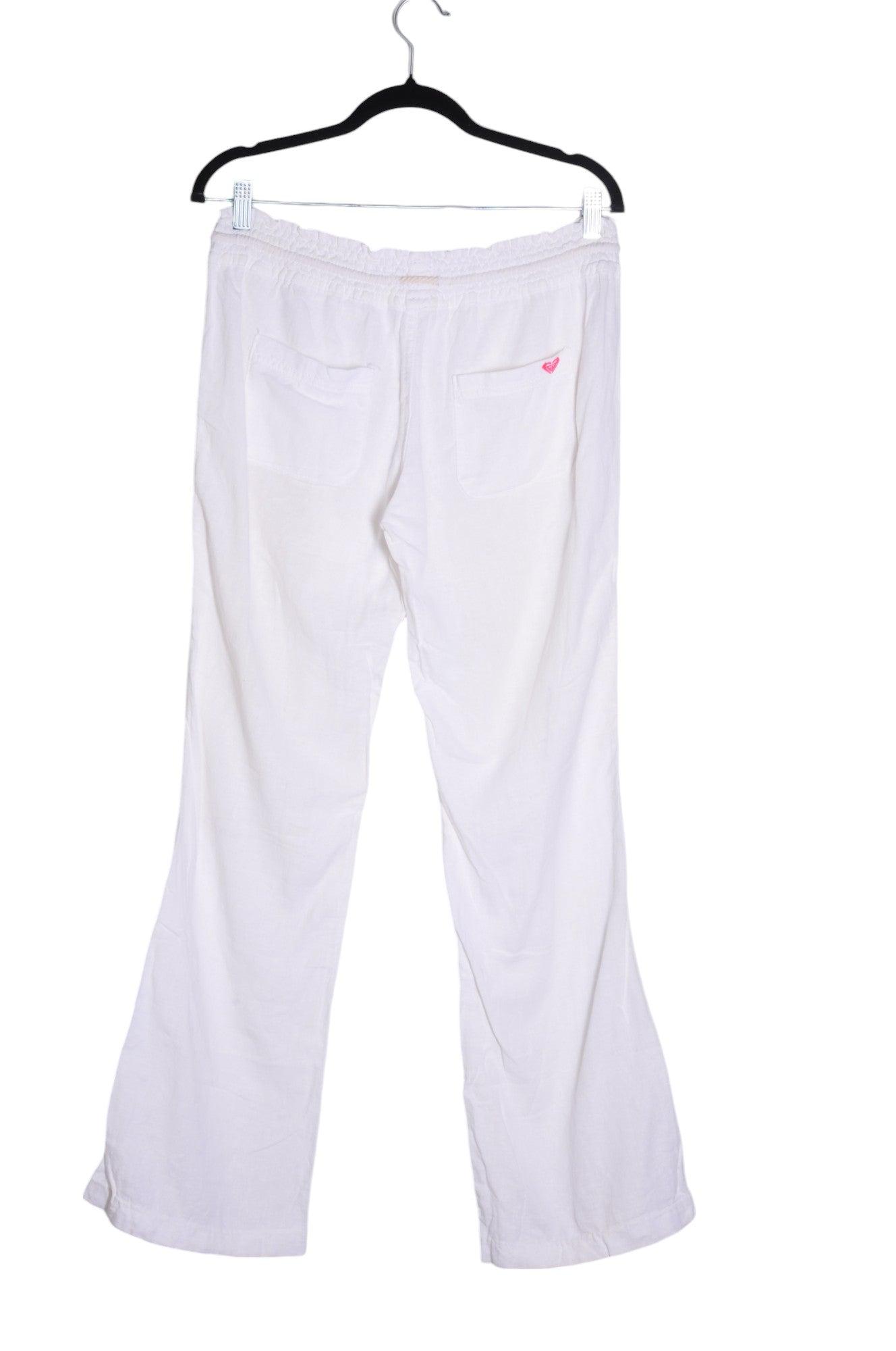 ROXY Stylish Women's White Regular Fit Work Pants - Size M