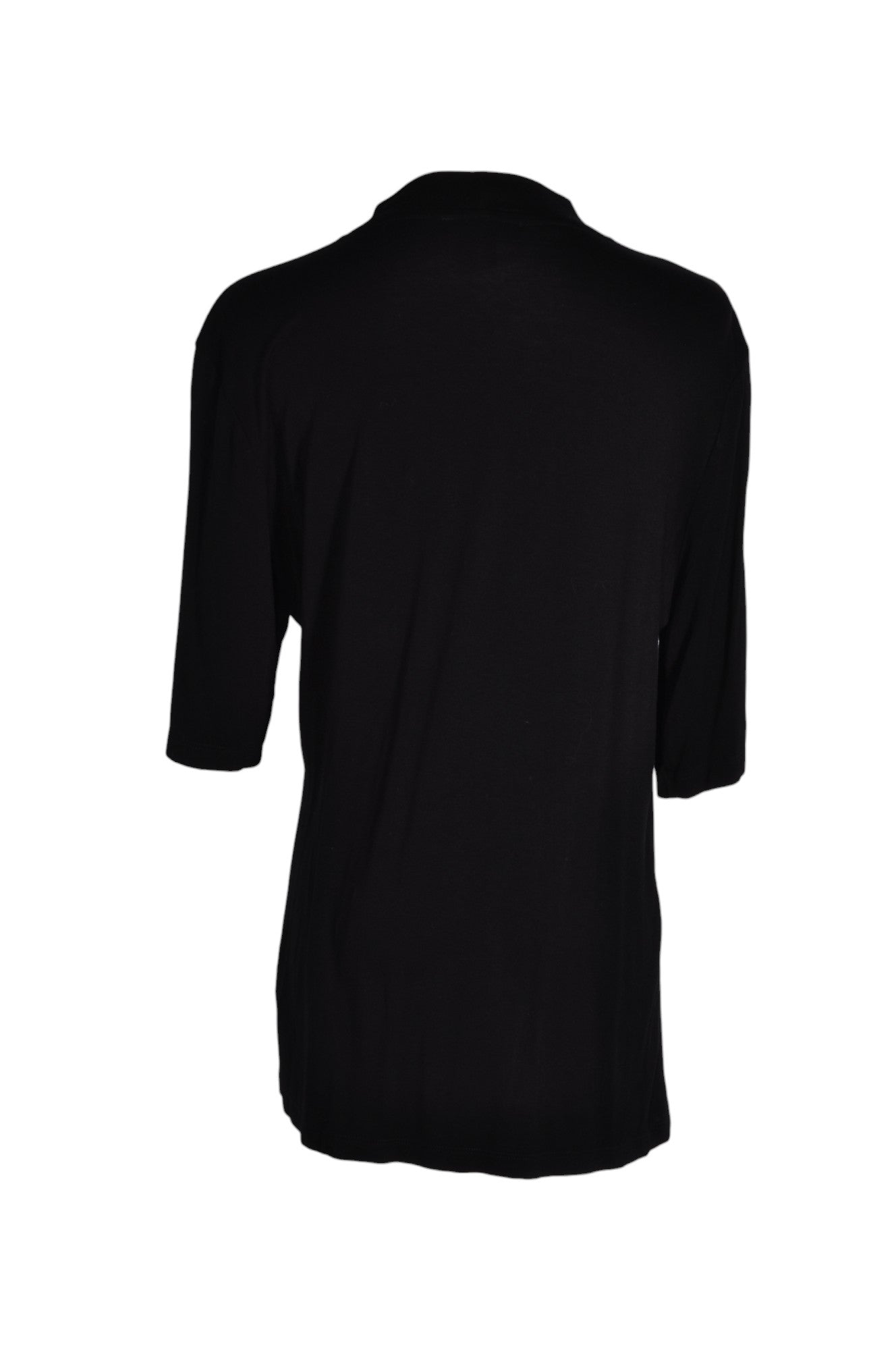 SAKS FIFTH AVENUE Stylish Women's Regular Fit Black T-Shirt - Size L
