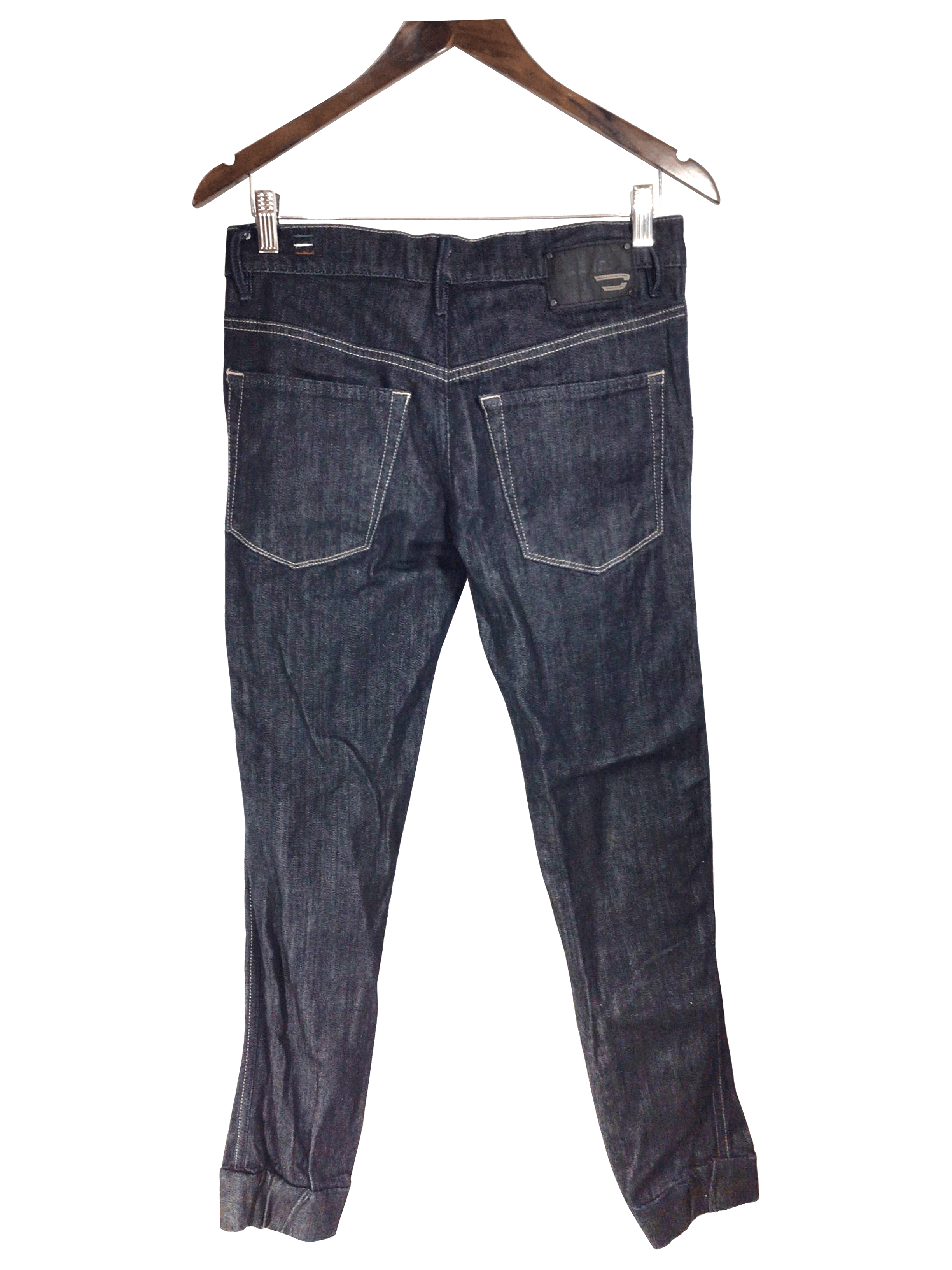Stylish DIESEL Women's Blue Regular-Fit Straight-Legged Jeans - Size 27x34