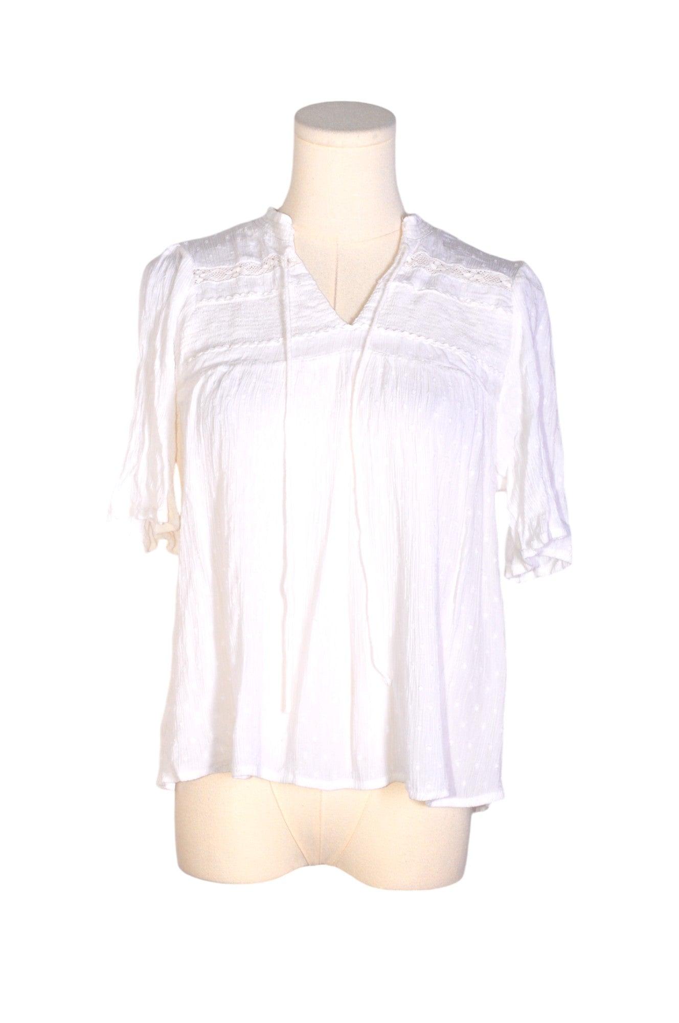 DEX Women's Stylish White Regular Fit Blouse - Size S