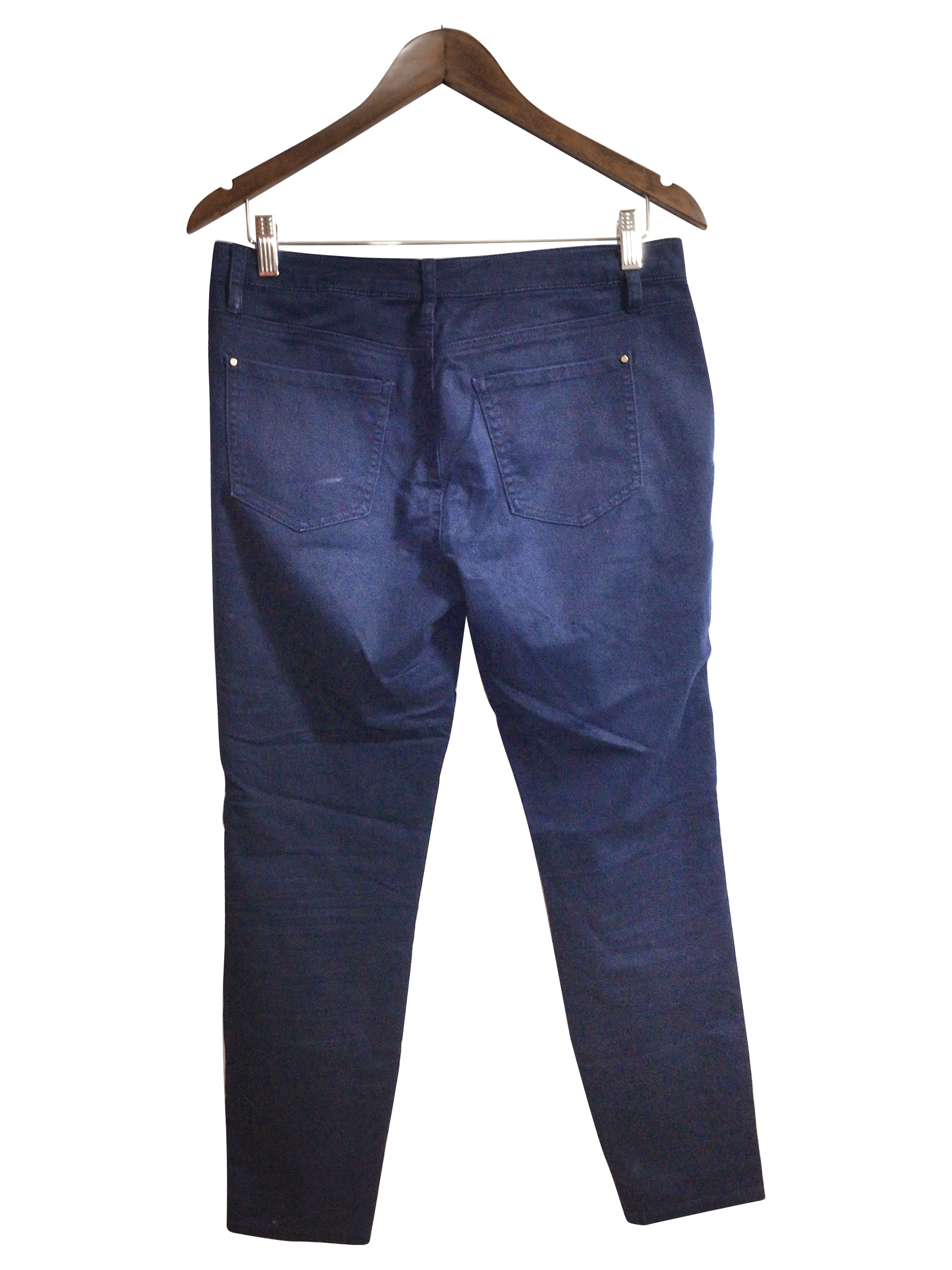 RW&CO Stylish Women's Blue Regular Fit Straight-Legged Jeans - Size M