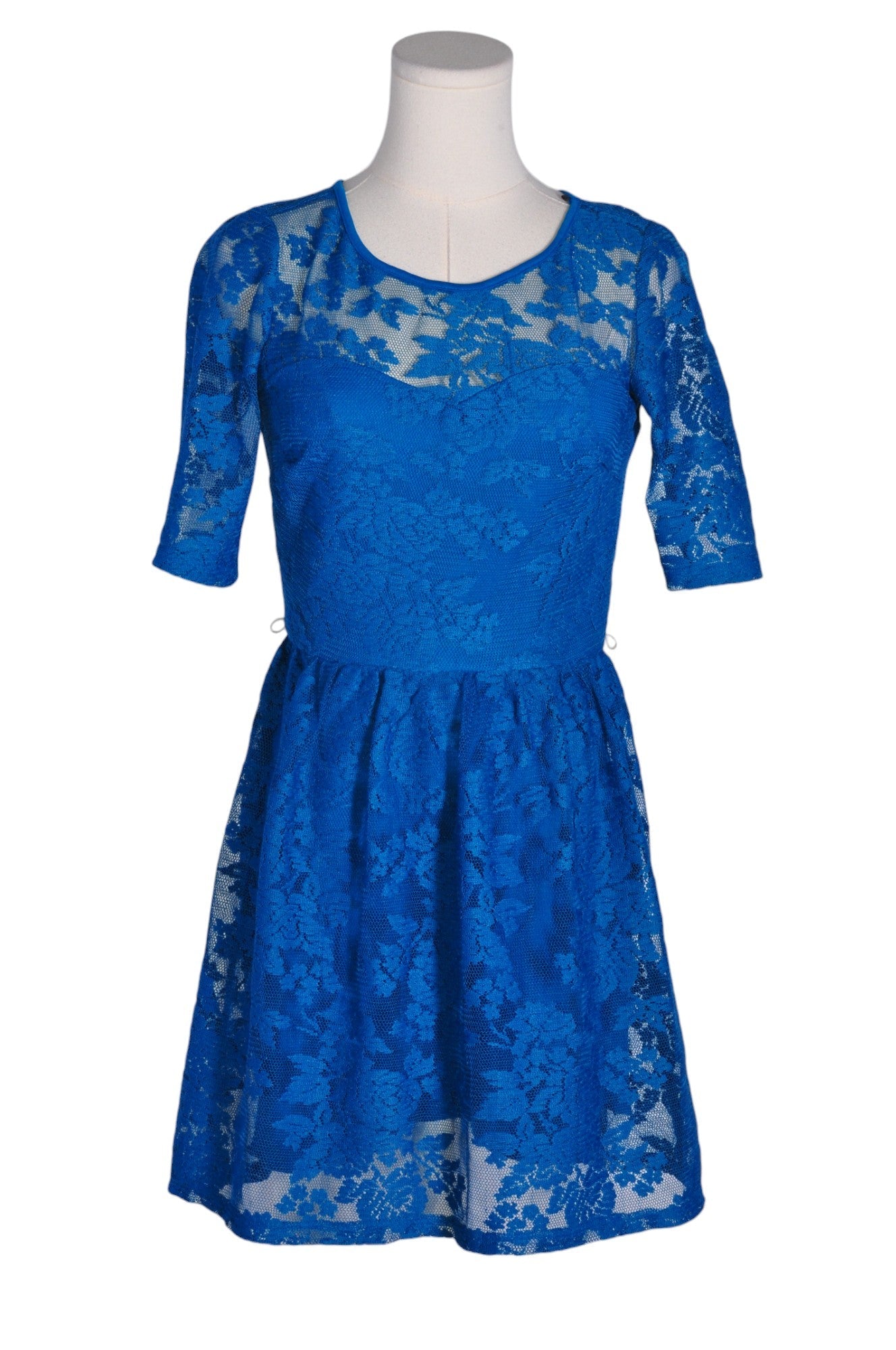 Stylish CITY TRIANGLES Blue Regular Fit & Flare Dress for Women - Size 1