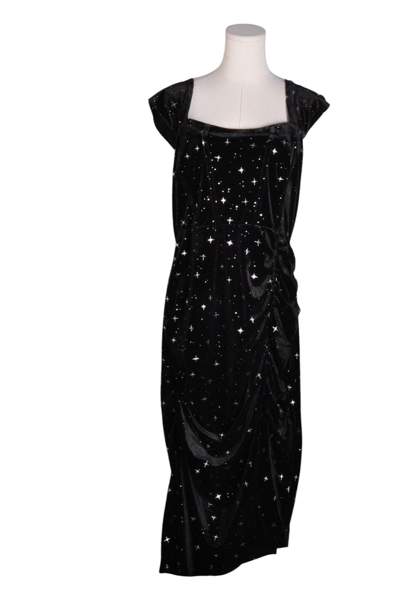 CIDER Women's Stylish Black 0XL Regular Fit Maxi Dress - Second Hand Gem