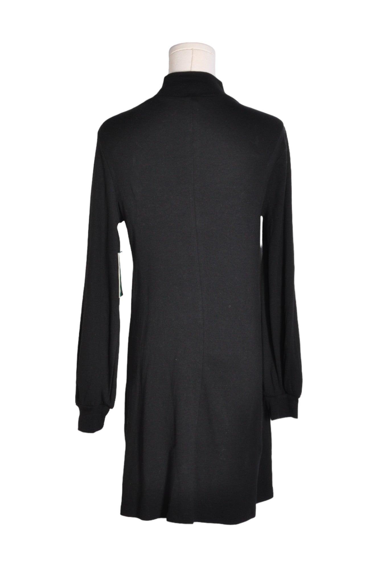 DESIGN LAB Stylish Women's Black Regular-Fit Shirt Dress - Size M