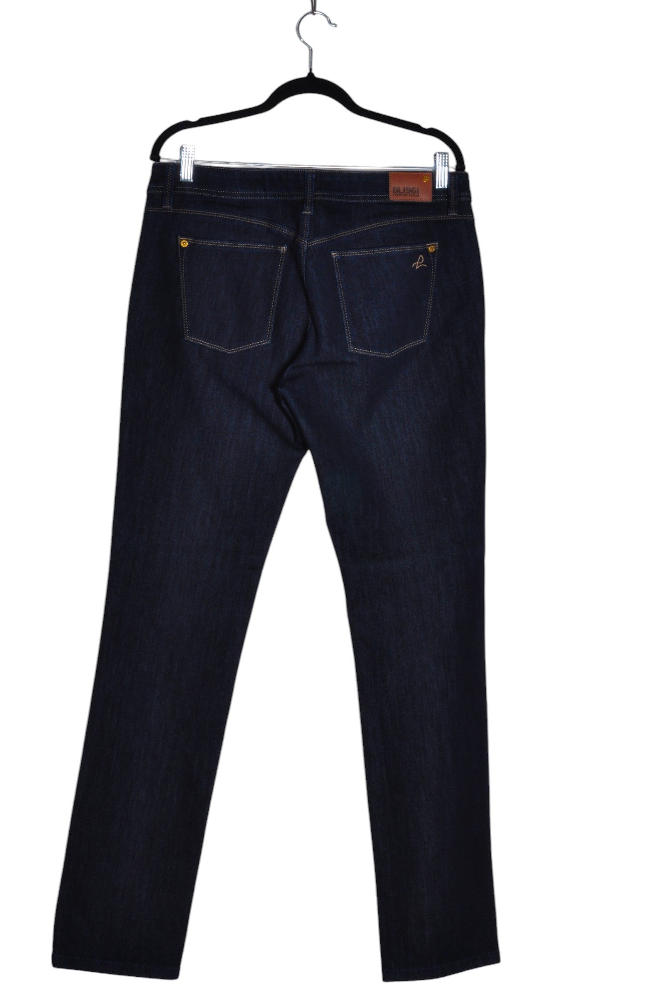 DL1961 Stylish Women's Blue Regular Fit Straight-Legged Jeans - Size 32