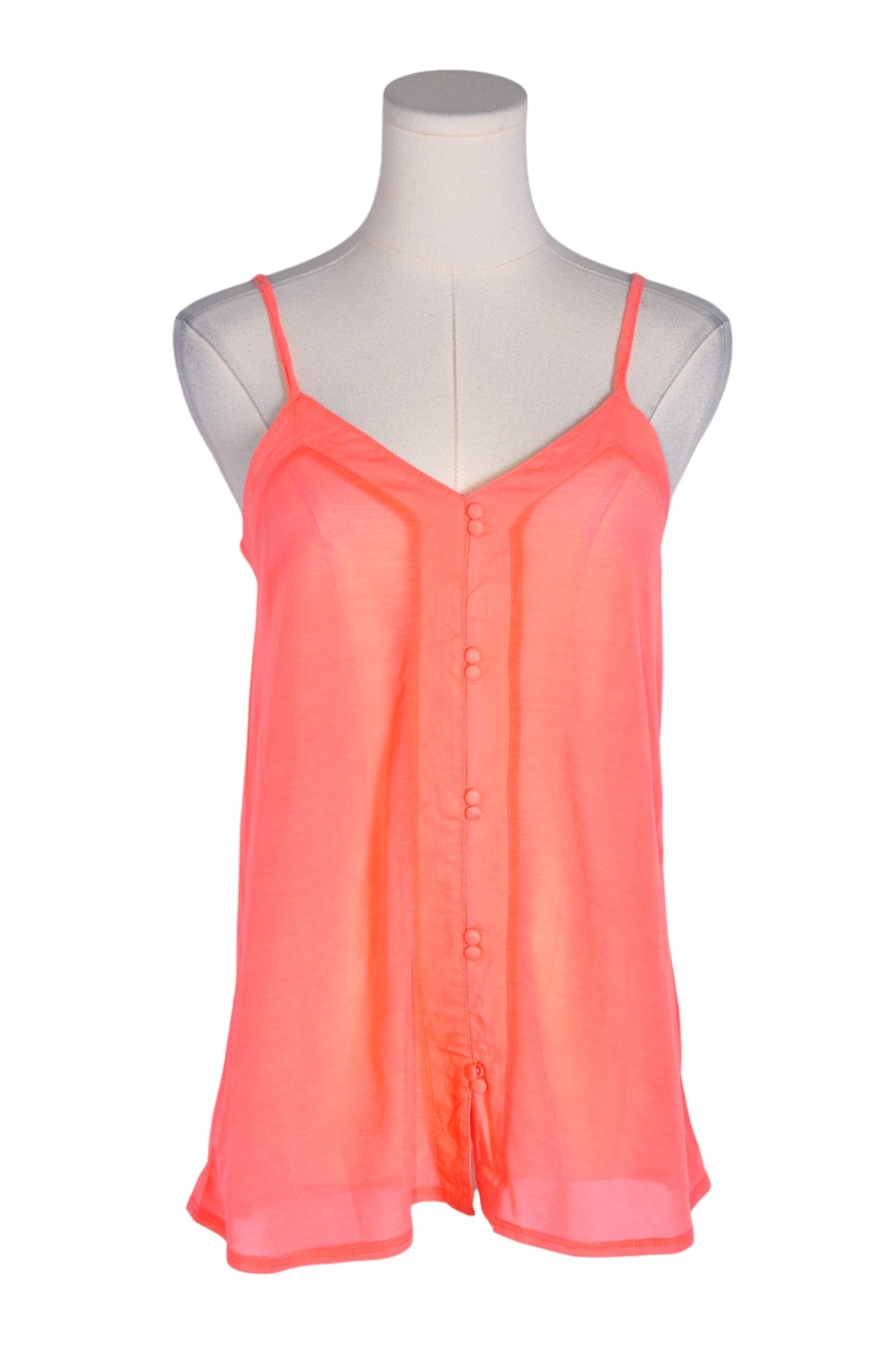 Stylish DYNAMITE Orange Regular Fit Women's Tank Tops - Size S