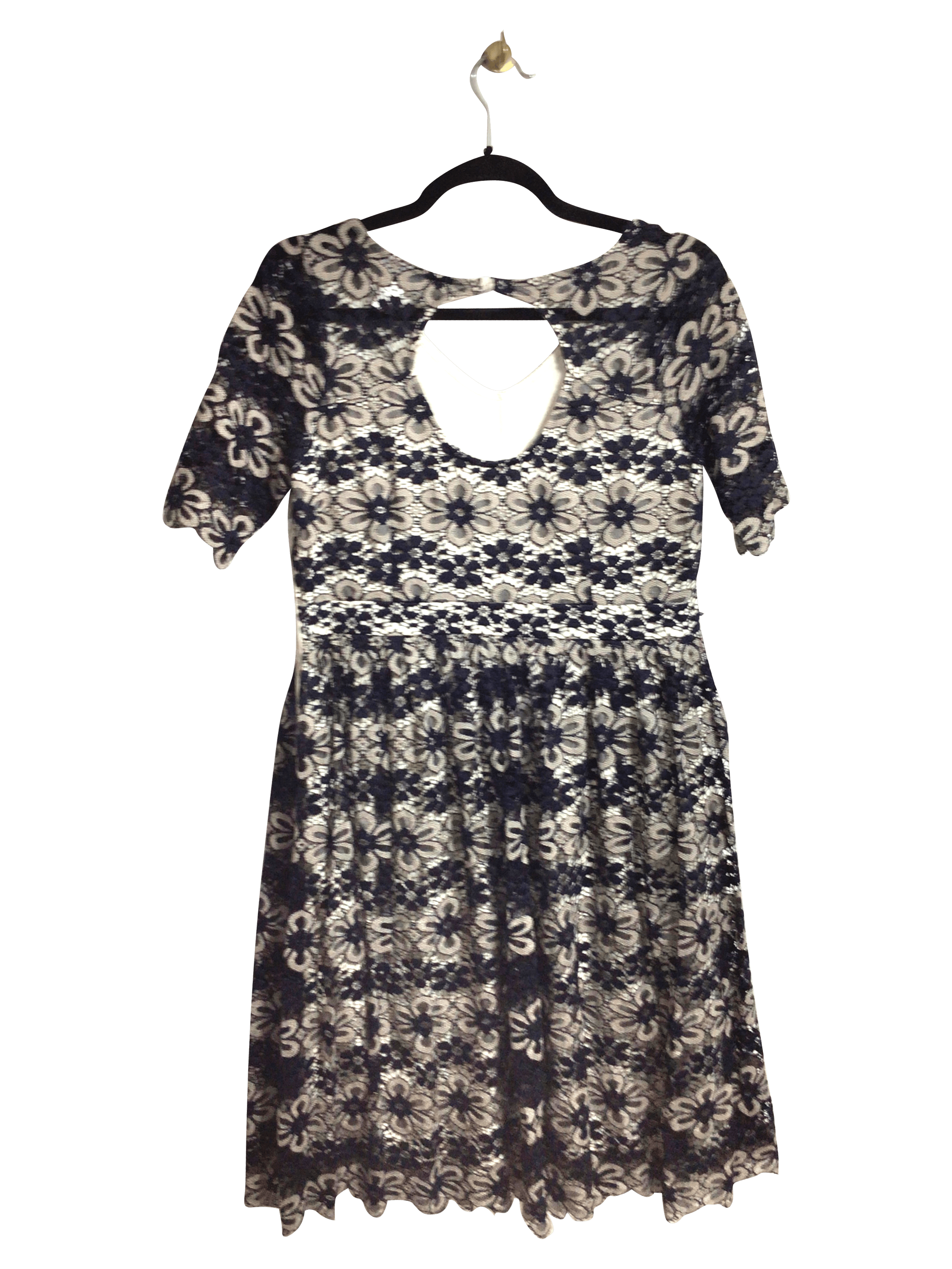 Stylish MOTHERHOOD Women's Blue Regular Fit Midi Dress - Size M