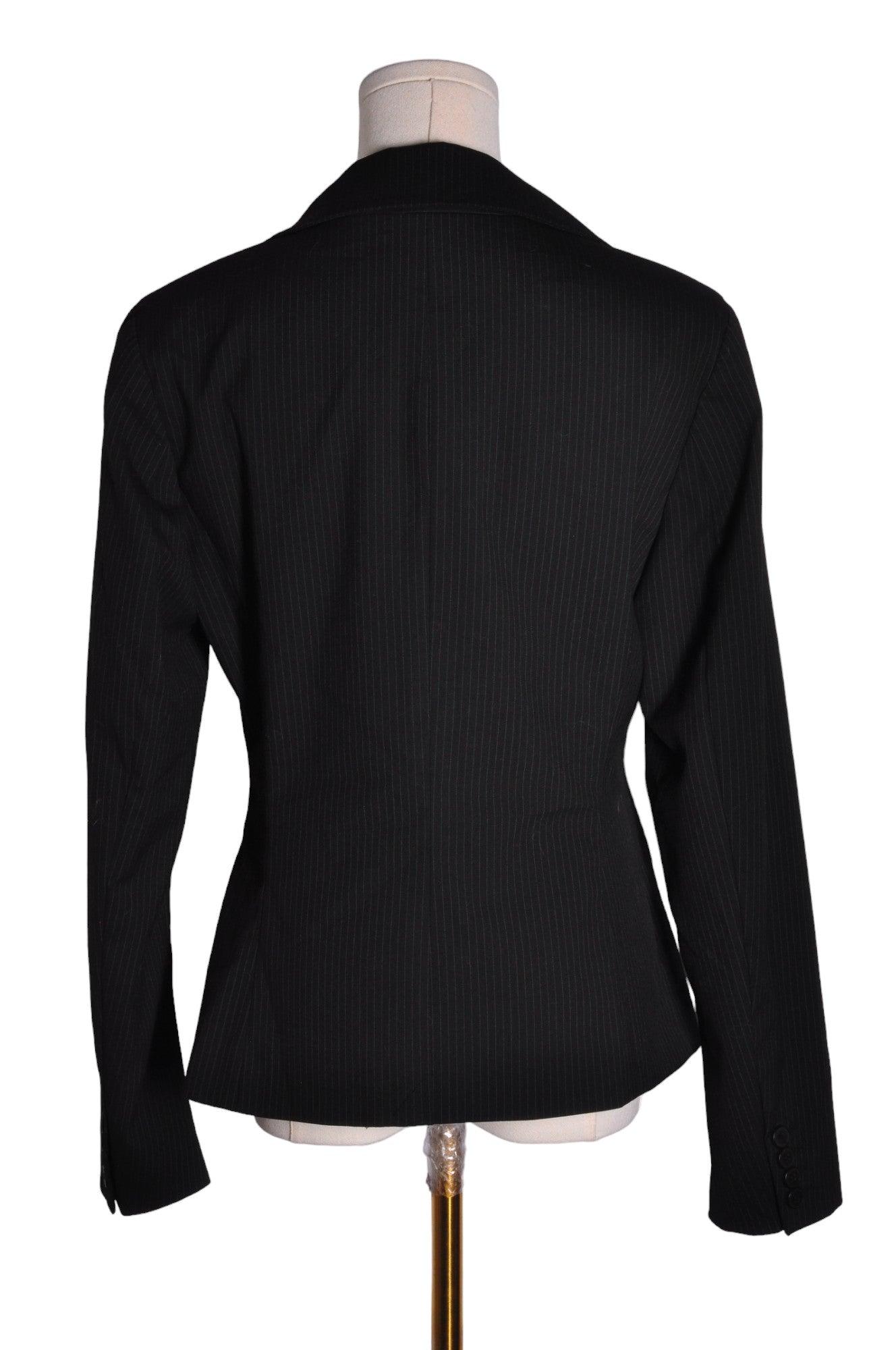 Stylish NEW YORK & COMPANY Black Regular Fit Blazers - Size 6
