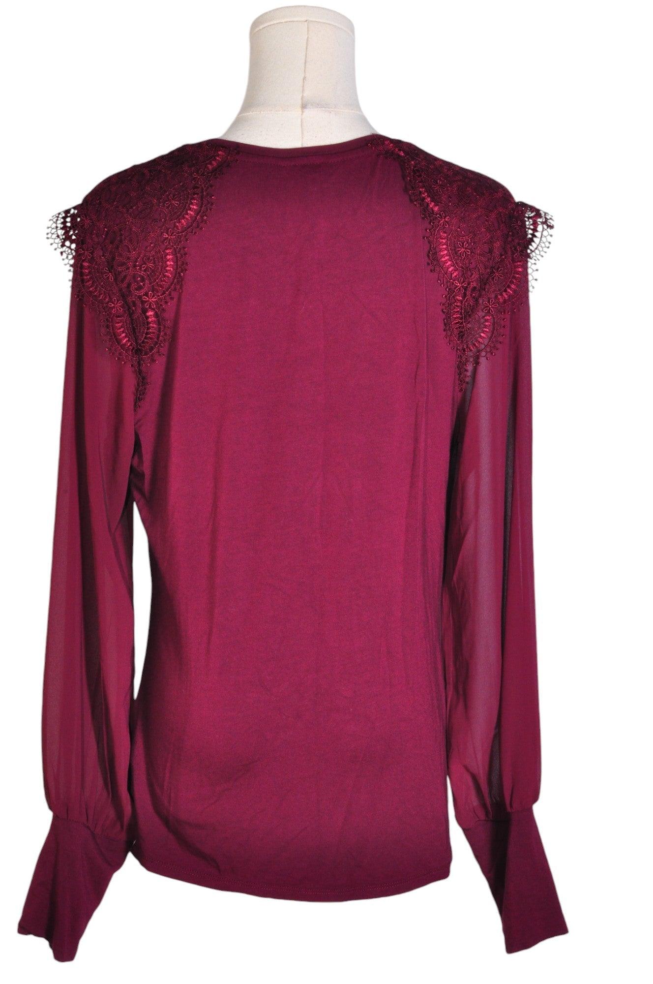Stylish RW&CO Regular Fit Purple Women's Blouse - Size L