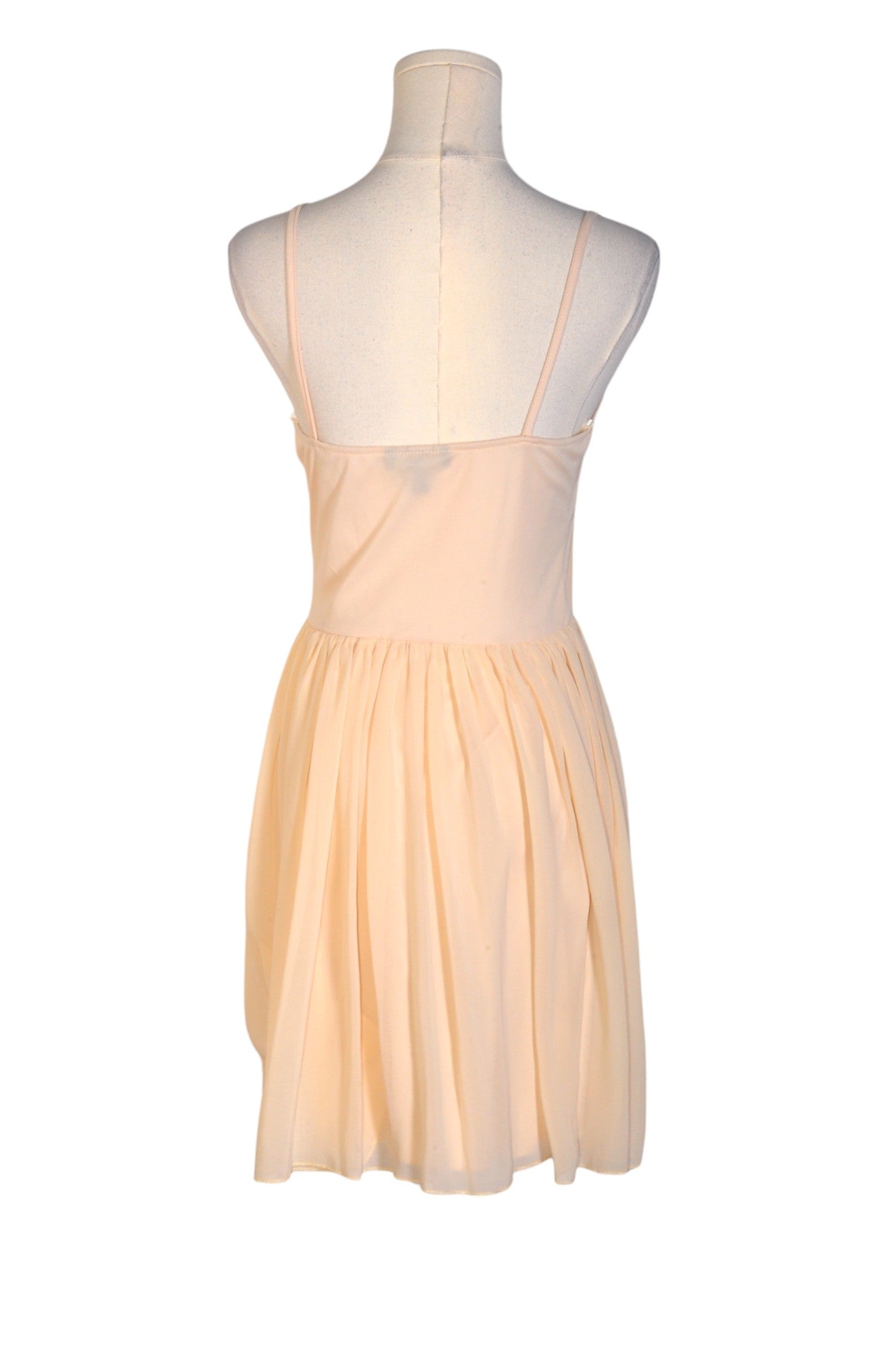 CITY TRIANGLES Stylish Women's Beige Regular Fit & Flare Dress - Size M