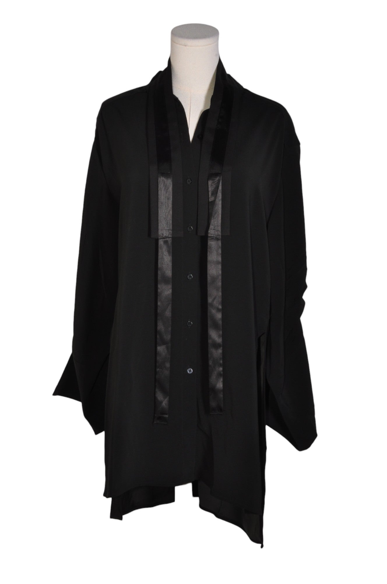 KENNETH COLE Stylish Women's Black Regular Fit Button - Down Tops in Size M