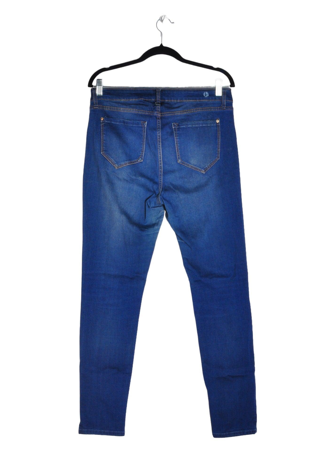 KENSIE Women's Blue Regular-Fit Straight-Legged Second-Hand Jeans Size 12