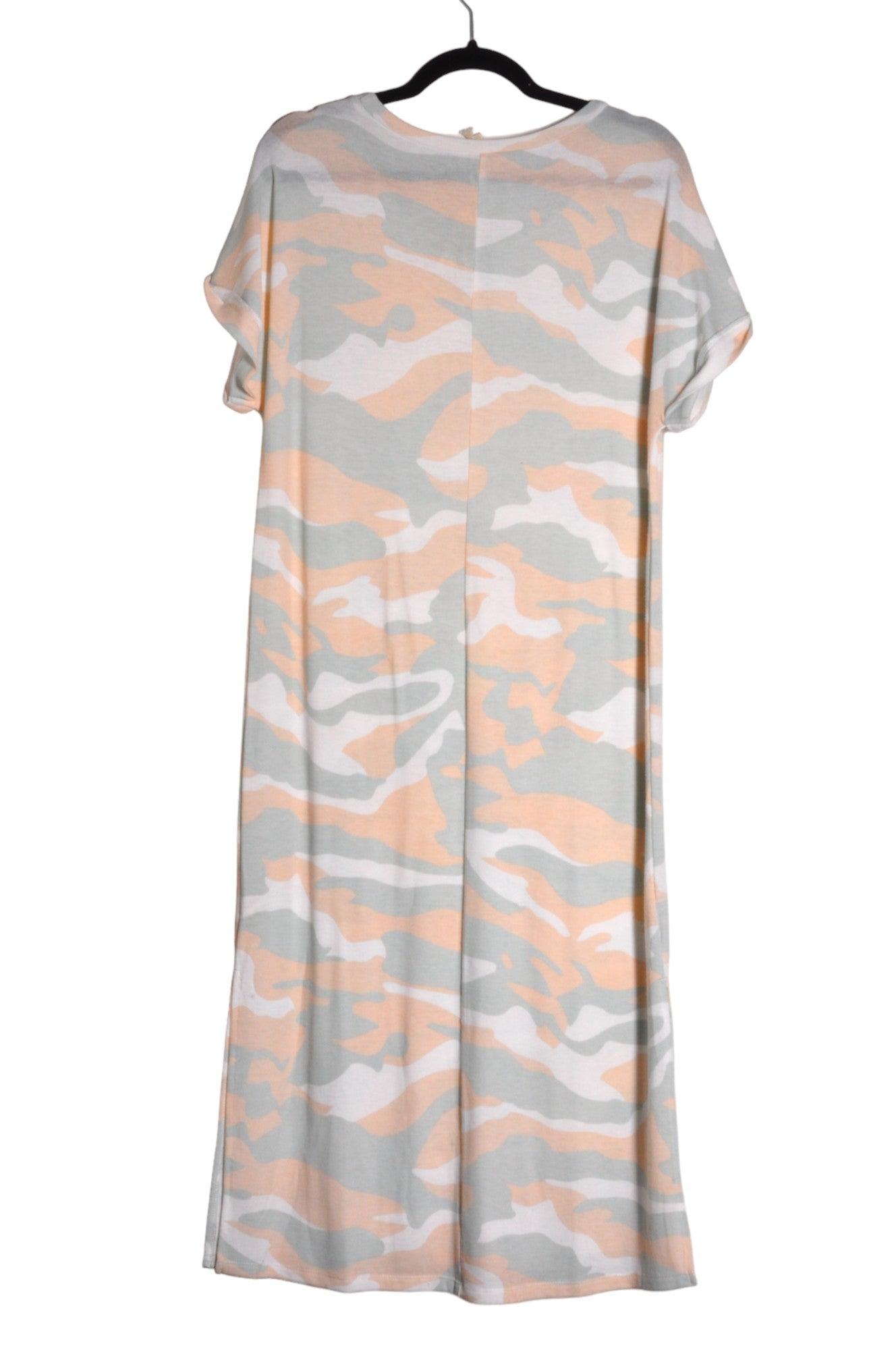 MYSTREE Stylish Women's Gray Regular-Fit Shirt Dress - Size L