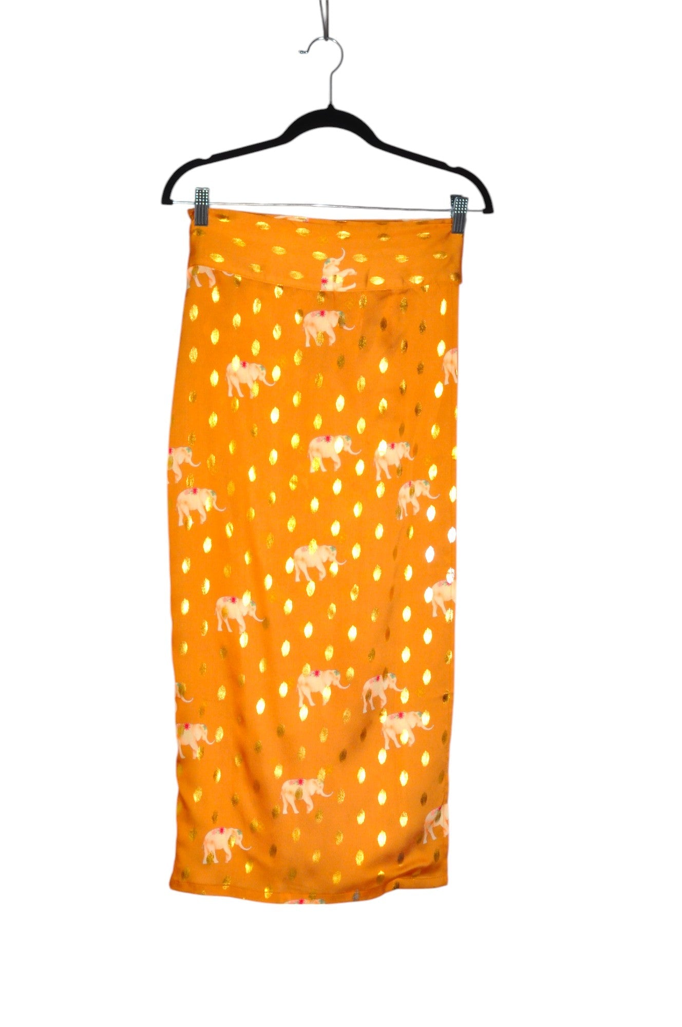 NEVER FULLY DRESSED Stylish Women's Casual Yellow Regular-Fit Skirt - Size M