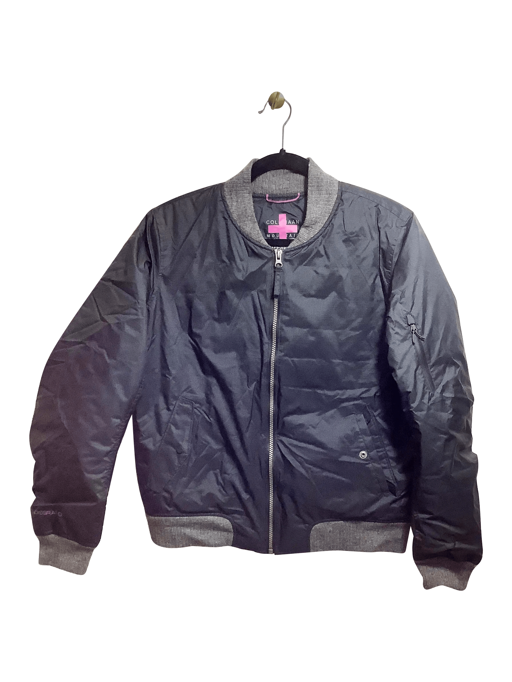 COLE HAAN MOUNTAIN Stylish Regular Fit Black Coat - Size M
