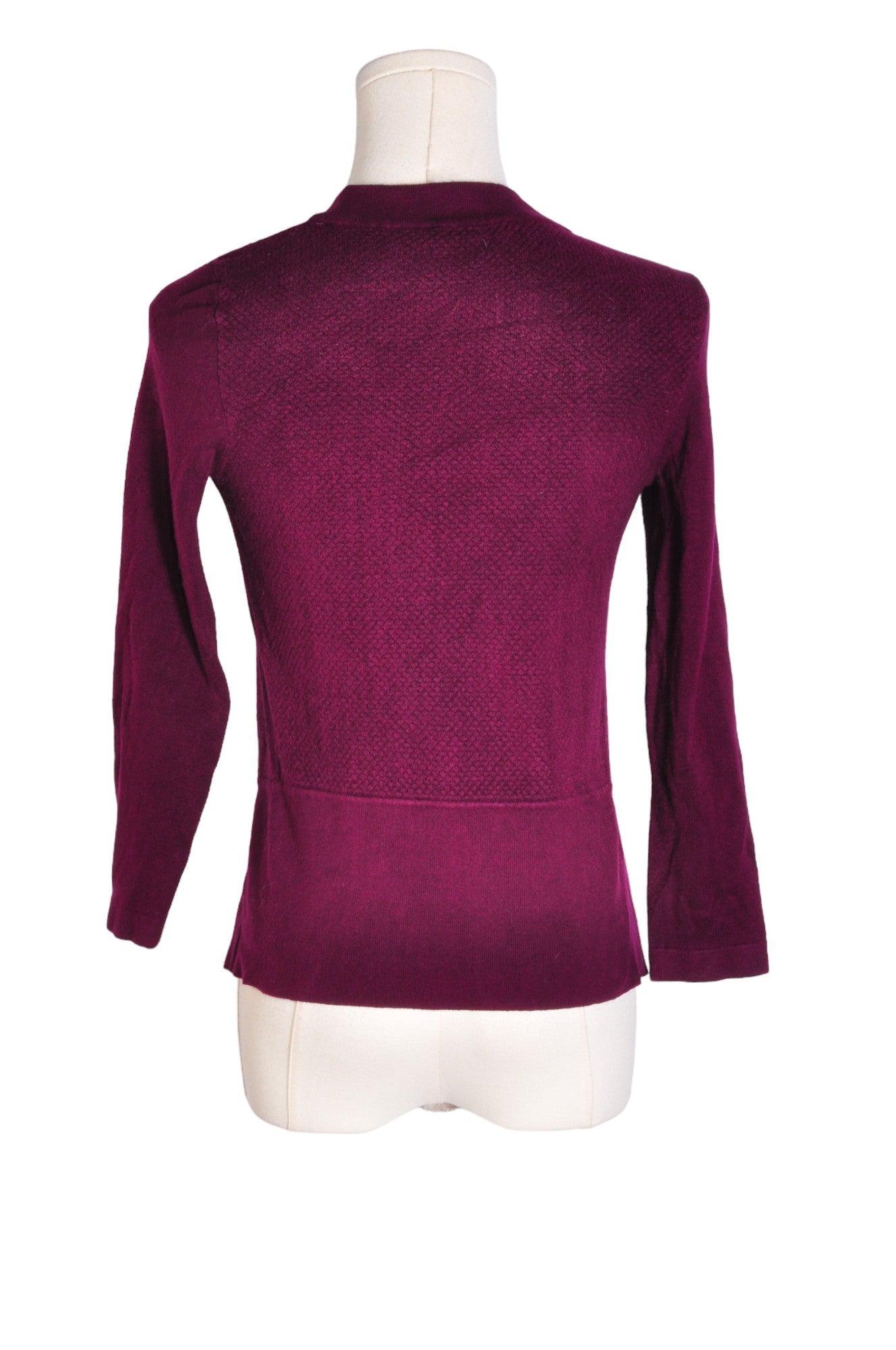 Stylish CHATEAU Purple Regular - fit Women's Cardigan in XS Size