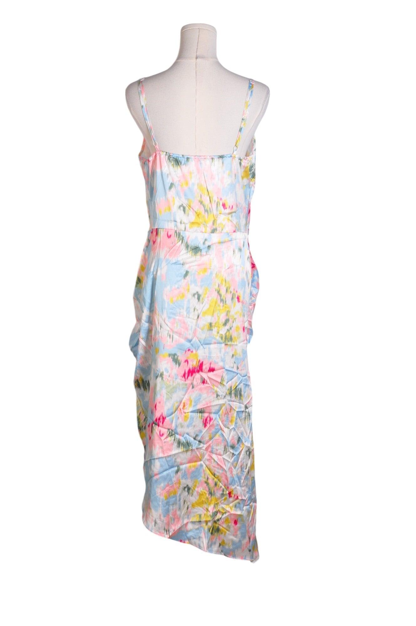 CIDER Women's Stunning Blue Regular Fit High Low Dress - Size L