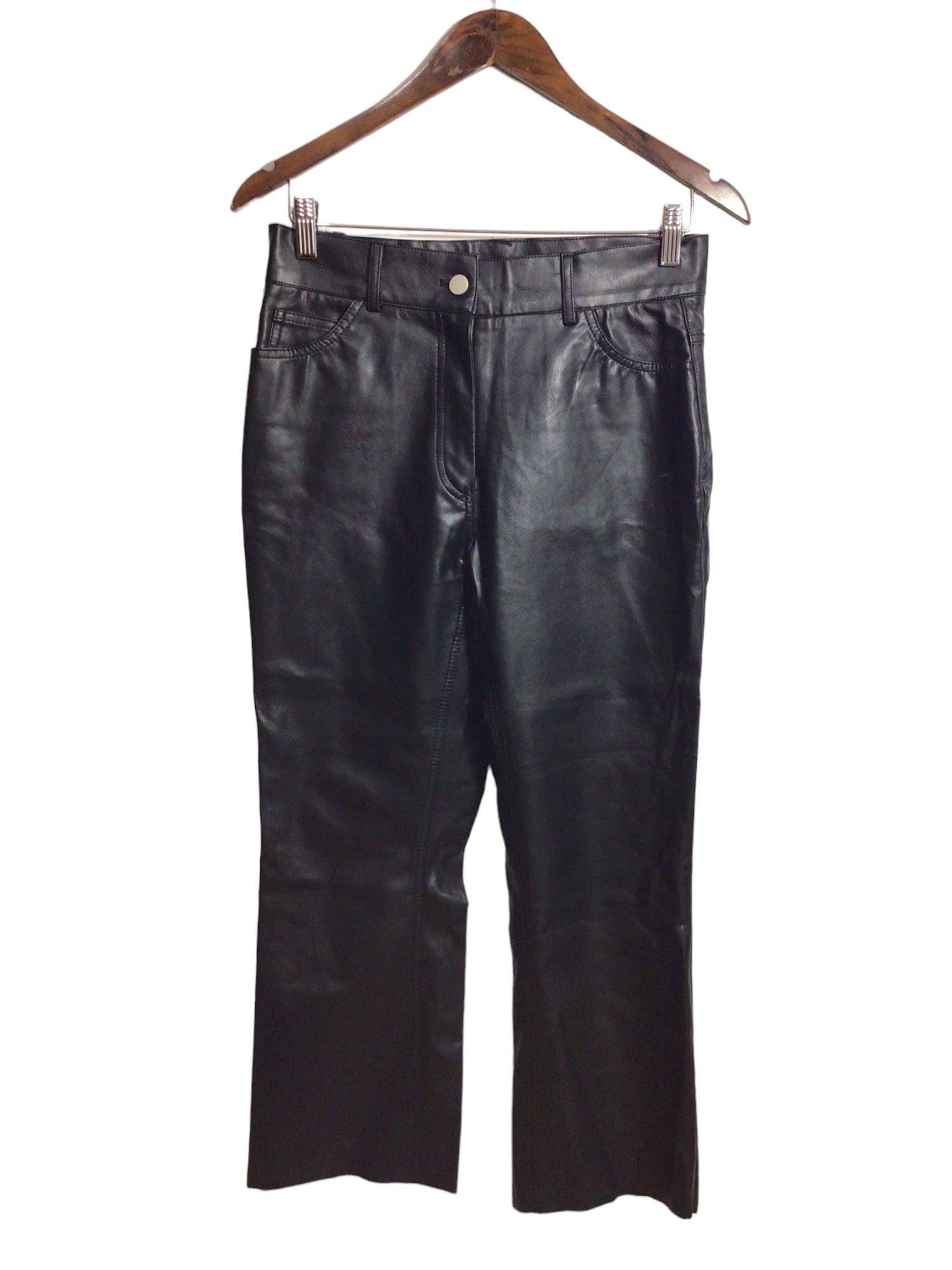 DELUC Stylish Women's Black Regular-Fit Work Pants - Size S