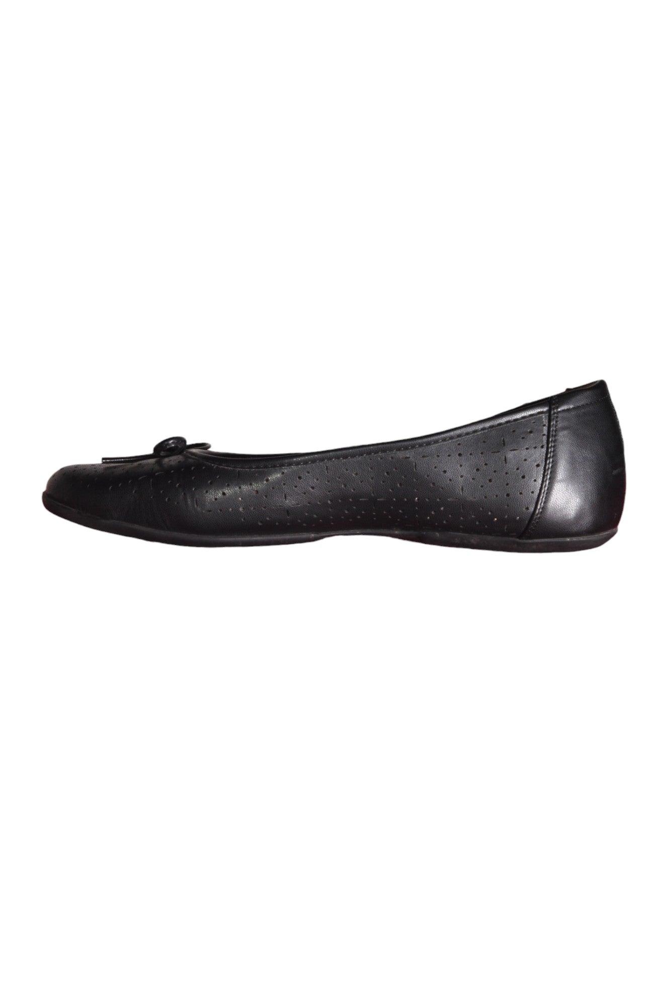 NATURALIZER Stylish Women's Black Flat Shoes - Regular Fit, Size 10