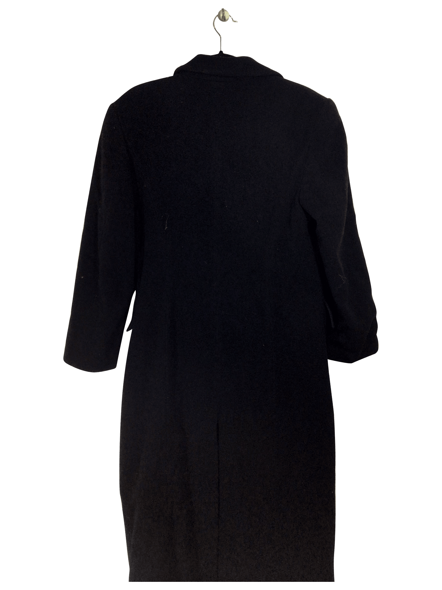 DESPO Classic Regular-Fit Black Coat - Size 38