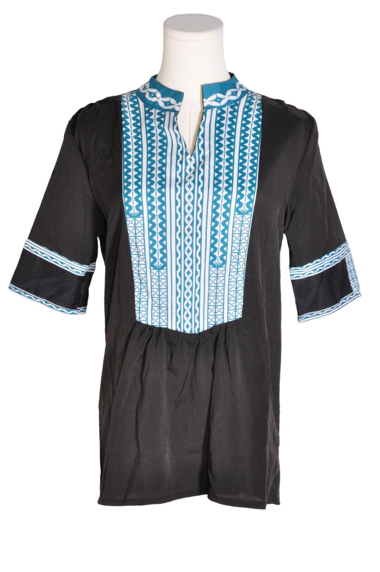 Stylish COEUR DE VAGUE Women's Regular-Fit Black Blouse - Size S