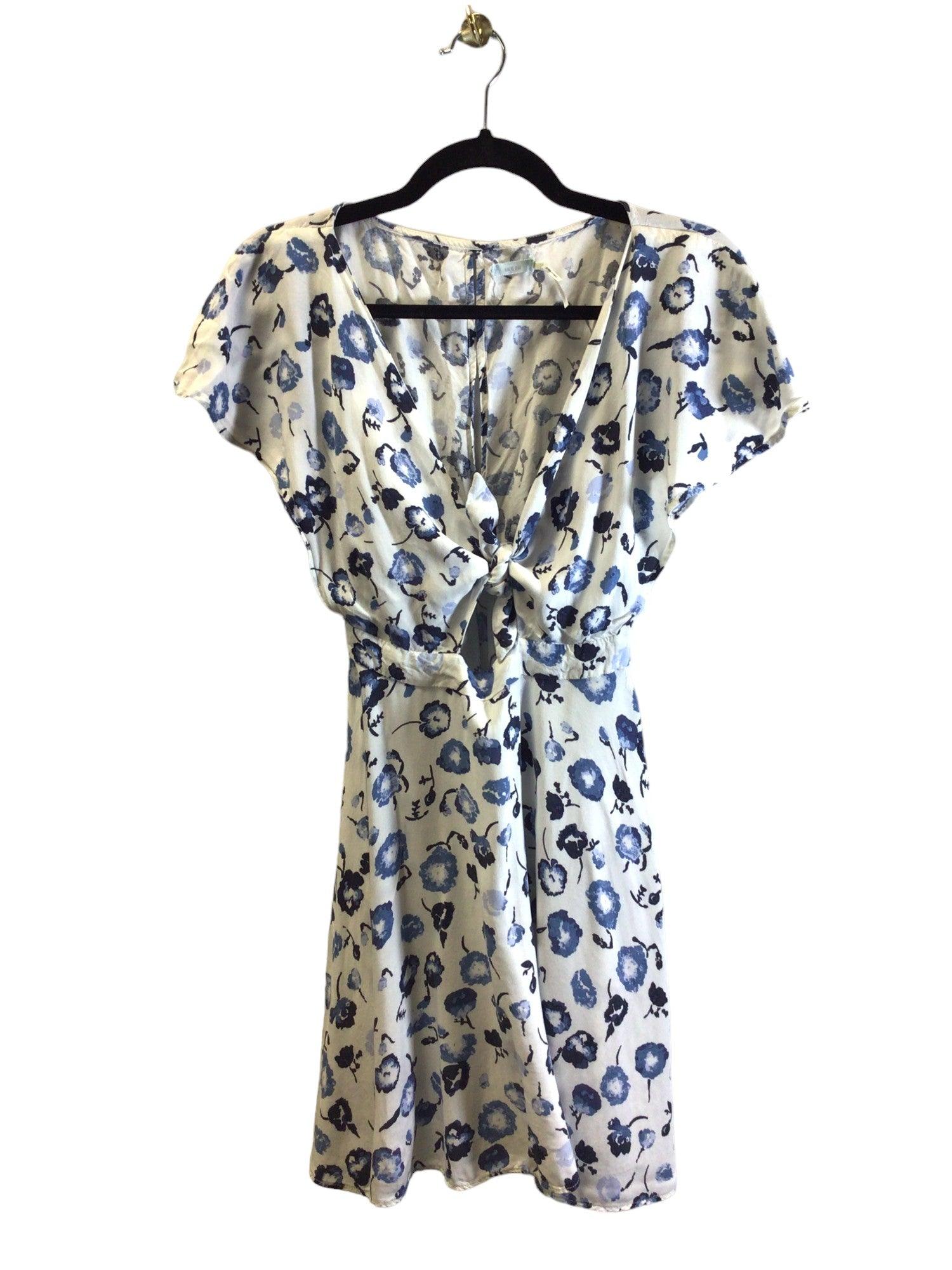 KIMCHI BLUE Stylish Women's Wrap Dress in White - Size S, Regular Fit