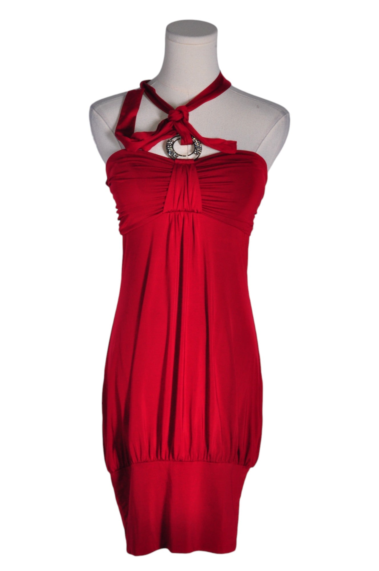 Gorgeous CHATEAU Women's Red Regular-Fit Midi Dress - Size XS