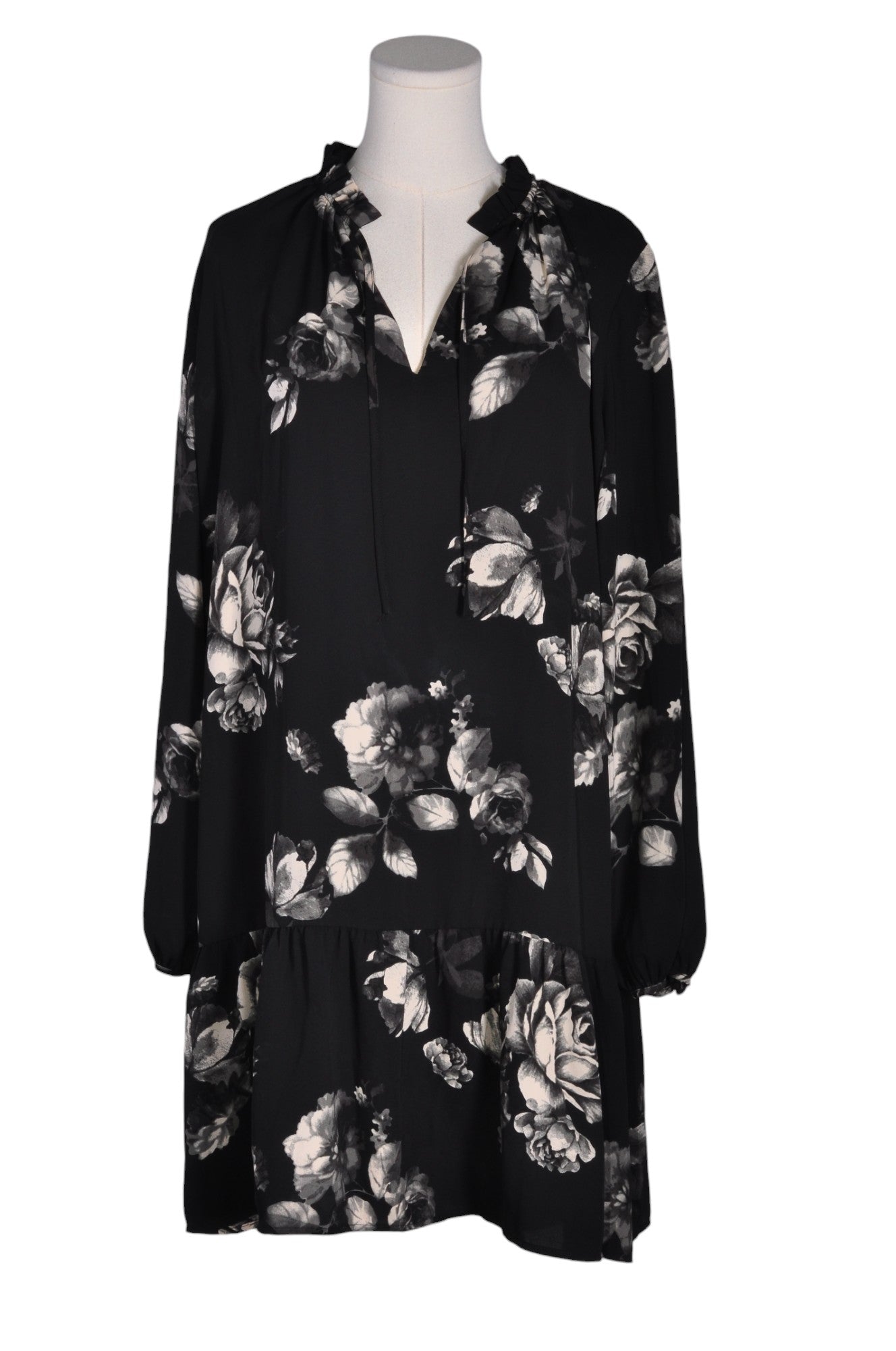 Stylish CHATEAU Women's Black XL Drop Waist Regular Fit Dress