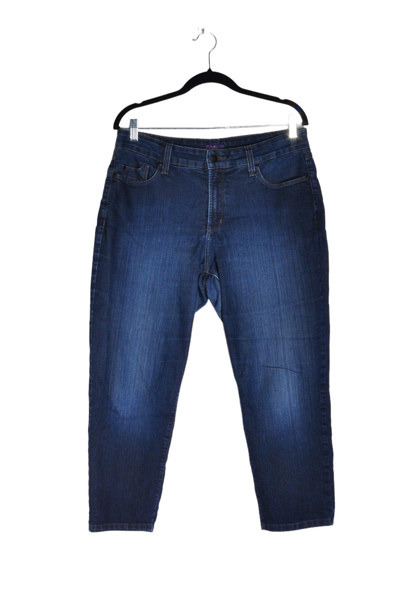 Stylish N X D Women's Regular Fit Black Straight-Legged Jeans - Size 14