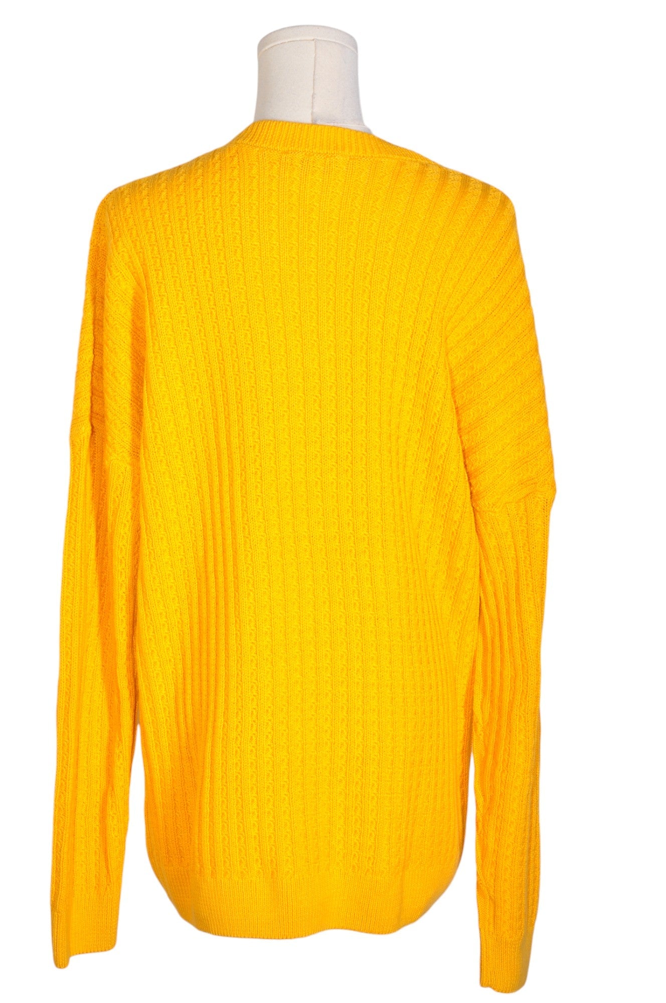 DENVER HAYES Stylish Women's Yellow Regular-Fit Long-Sleeve T-Shirt - XL